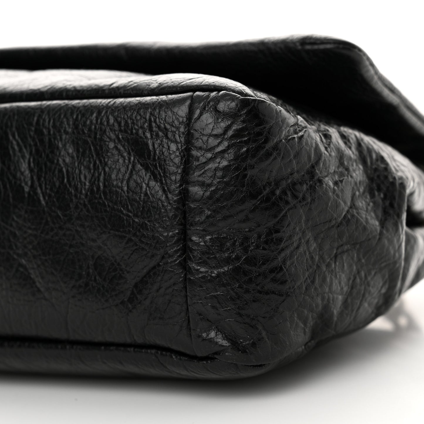 Arena Calfskin Mini Monaco Chain Shoulder Bag Black