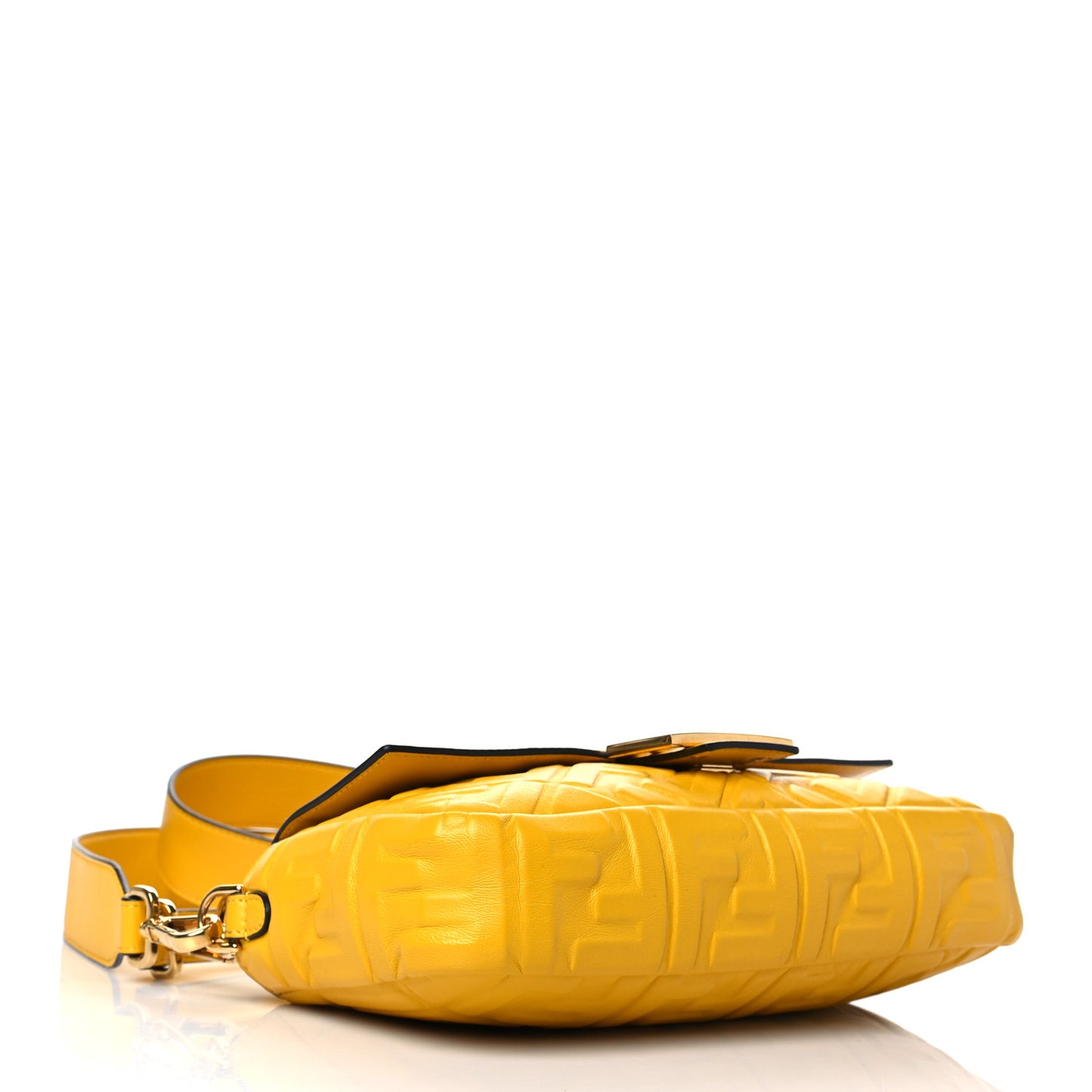 Nappa FF 1974 Embossed Baguette Mimosa