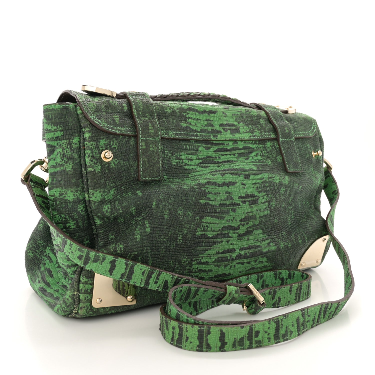Mulberry Lizard Print Travel Day Grass Green 4 of 14