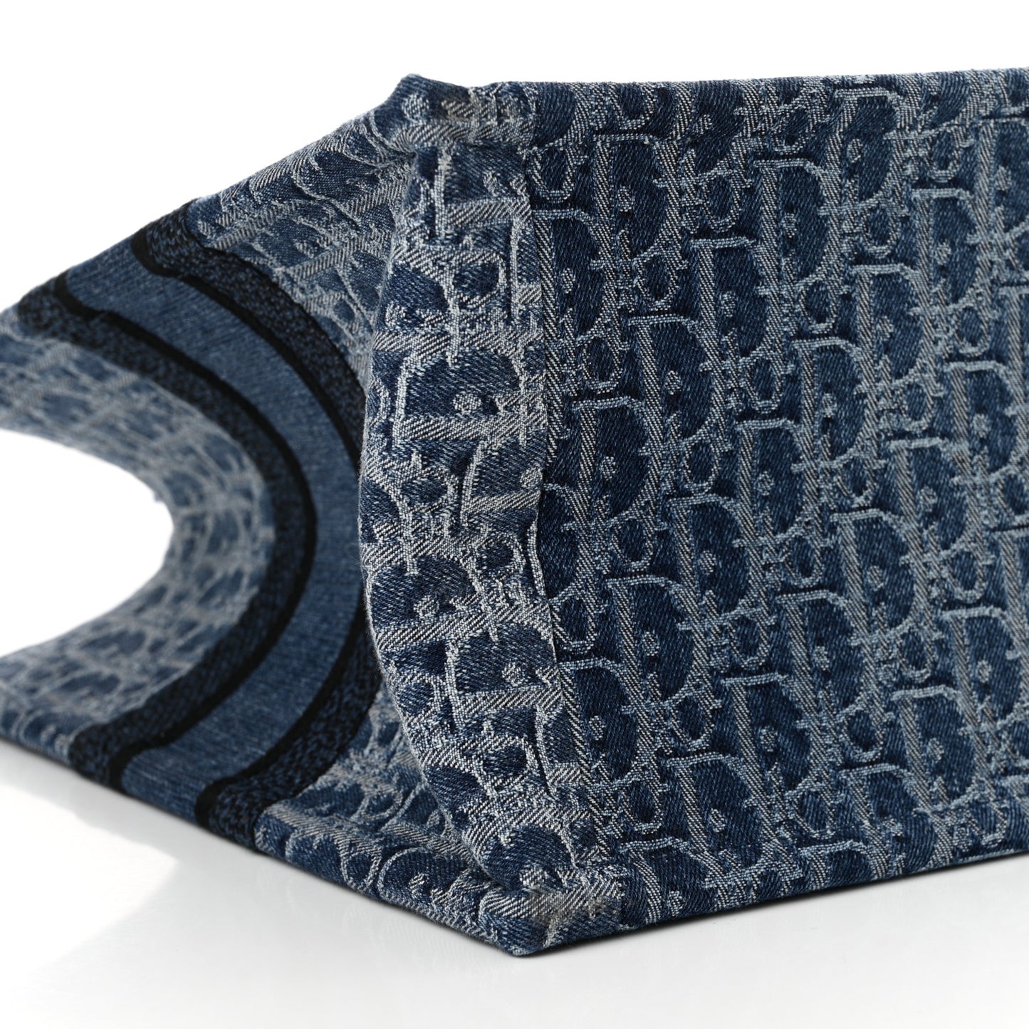 Oblique Denim Medium Book Tote Blue