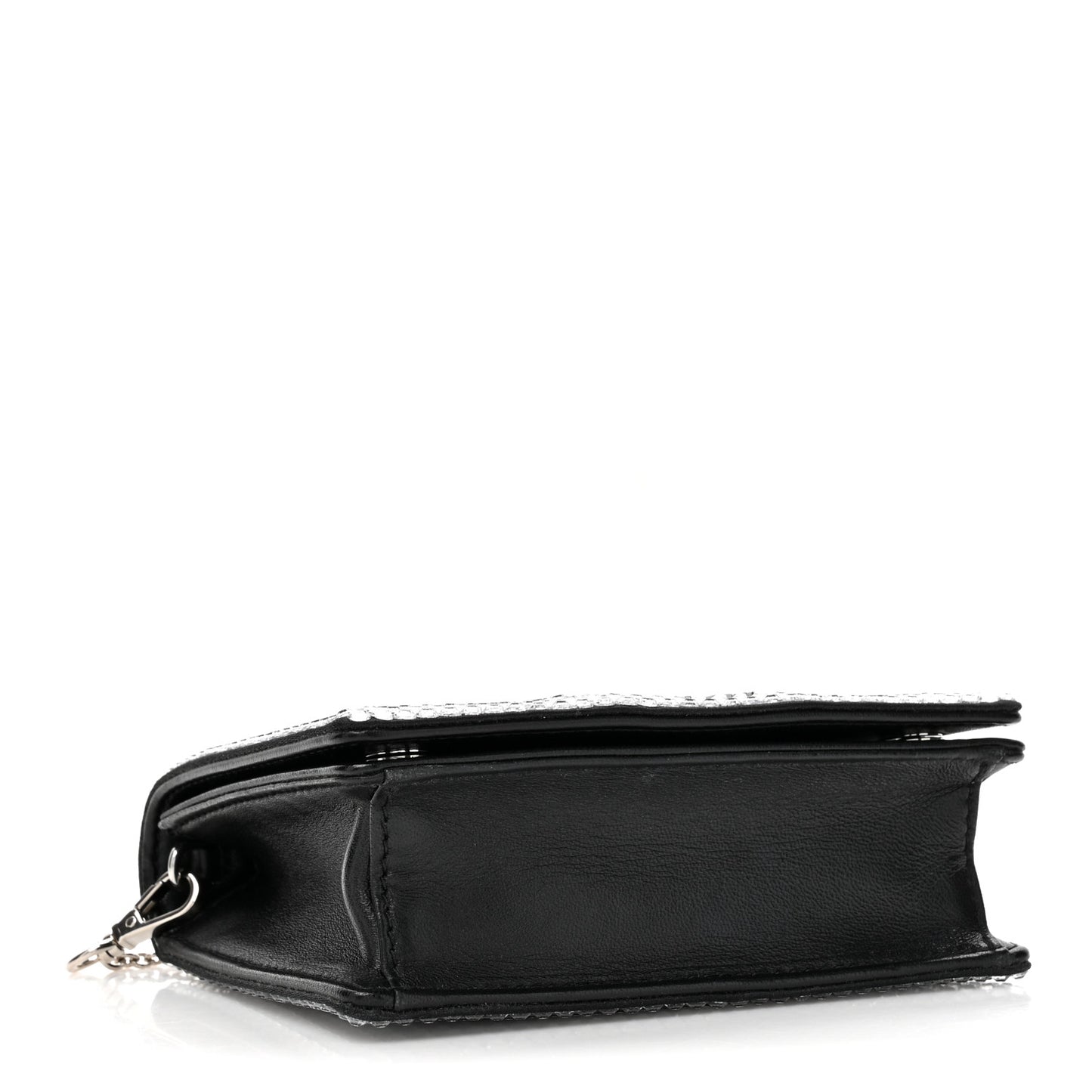 Nappa Crystal Starlight Mini Clutch Bag Black