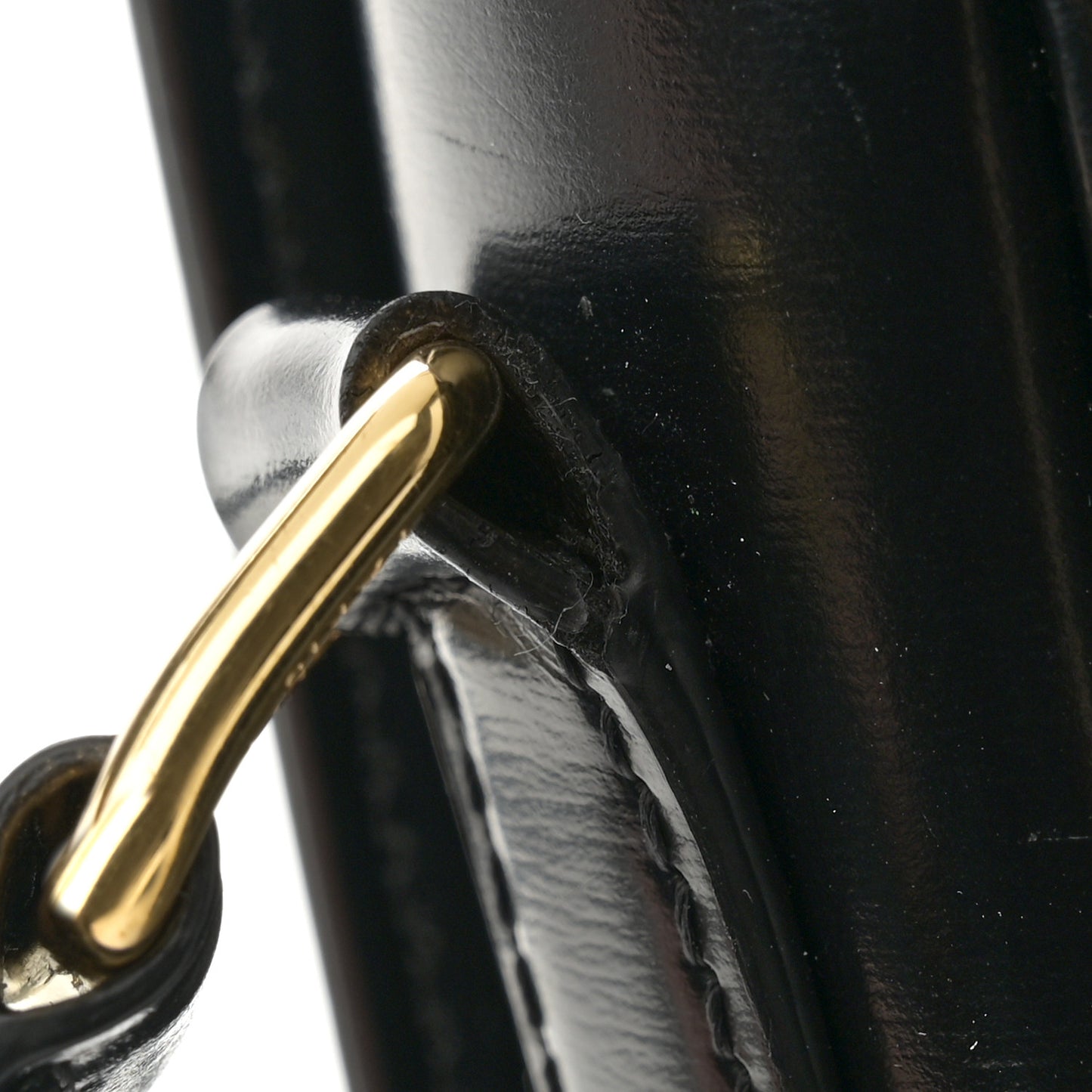 Shiny Calfskin Medium Triomphe Black