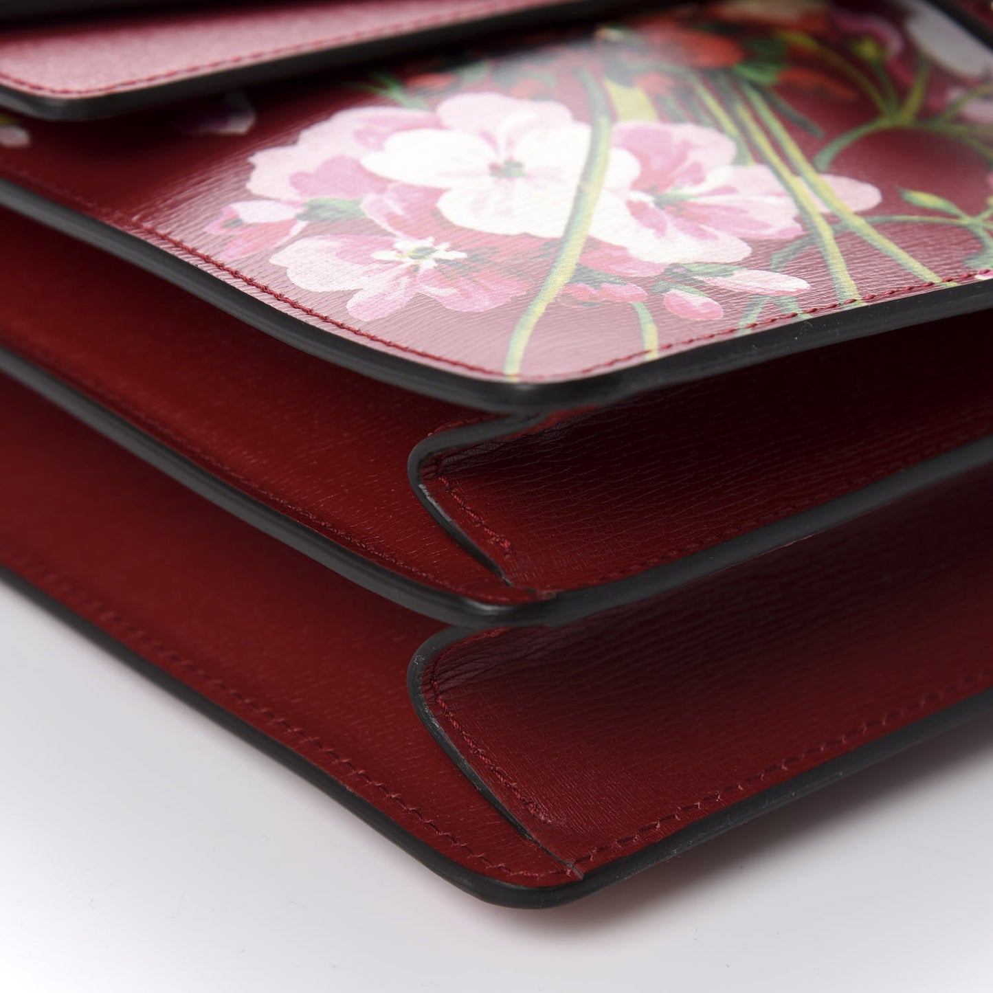 Calfskin Blooms Print Medium Dionysus Shoulder Bag Romantic Cherry Multicolor