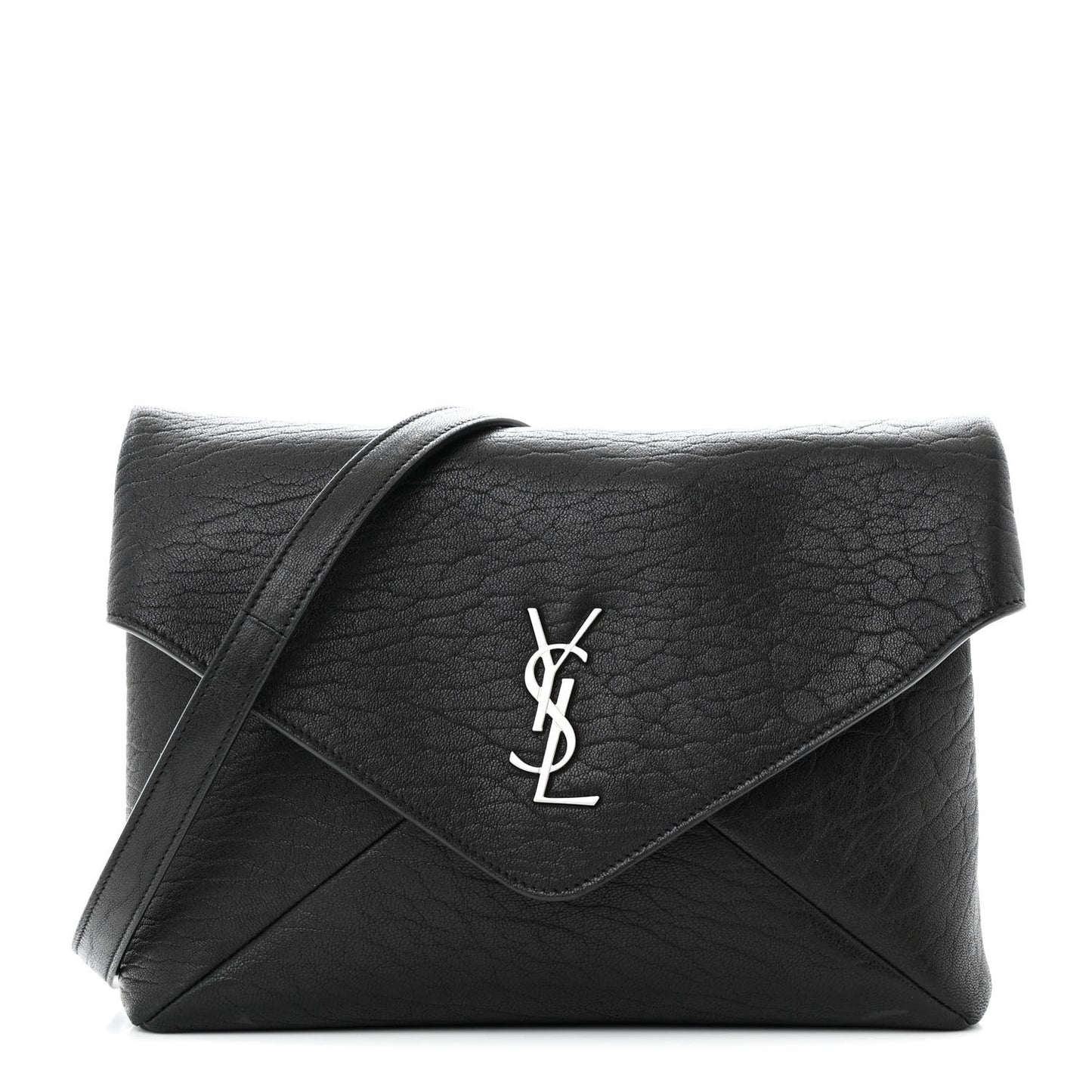 Lambskin Cassandre Envelope Messenger Black