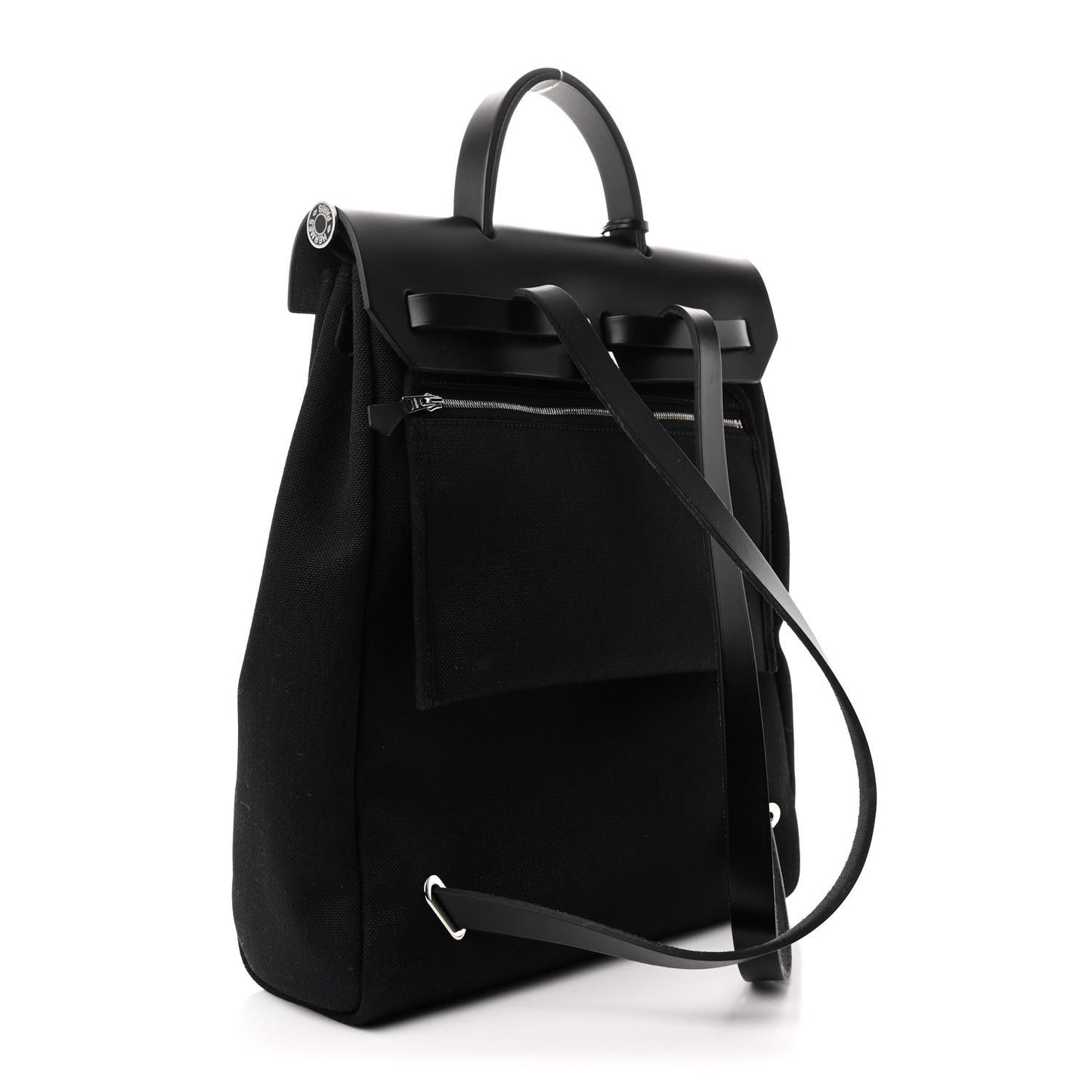 Military Toile Vache Hunter Herbag a Dos Zip Retourne Backpack Black