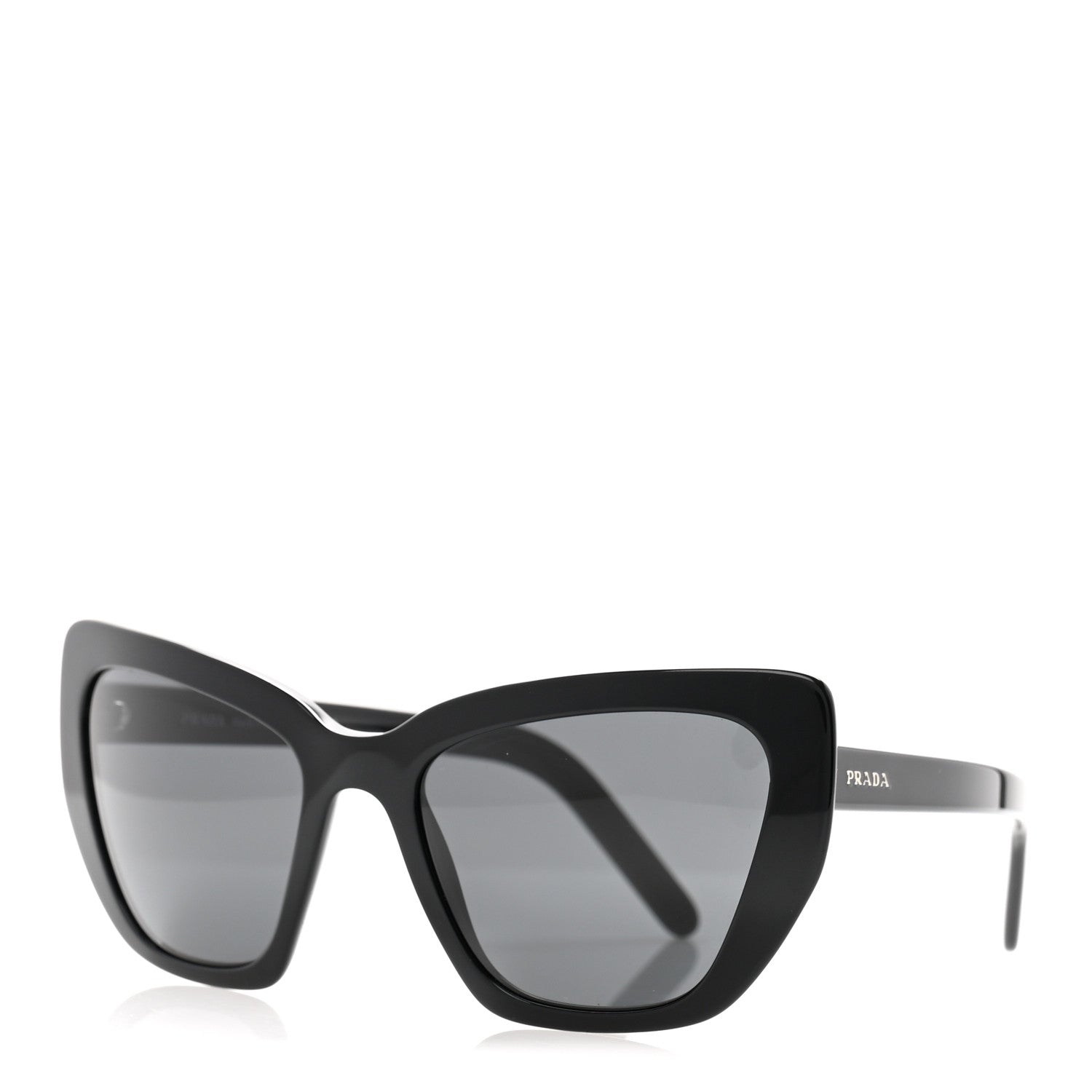 Prada Cat Eye Sunglasses SPR 08V Black 1736478 – FASHIONPHILE