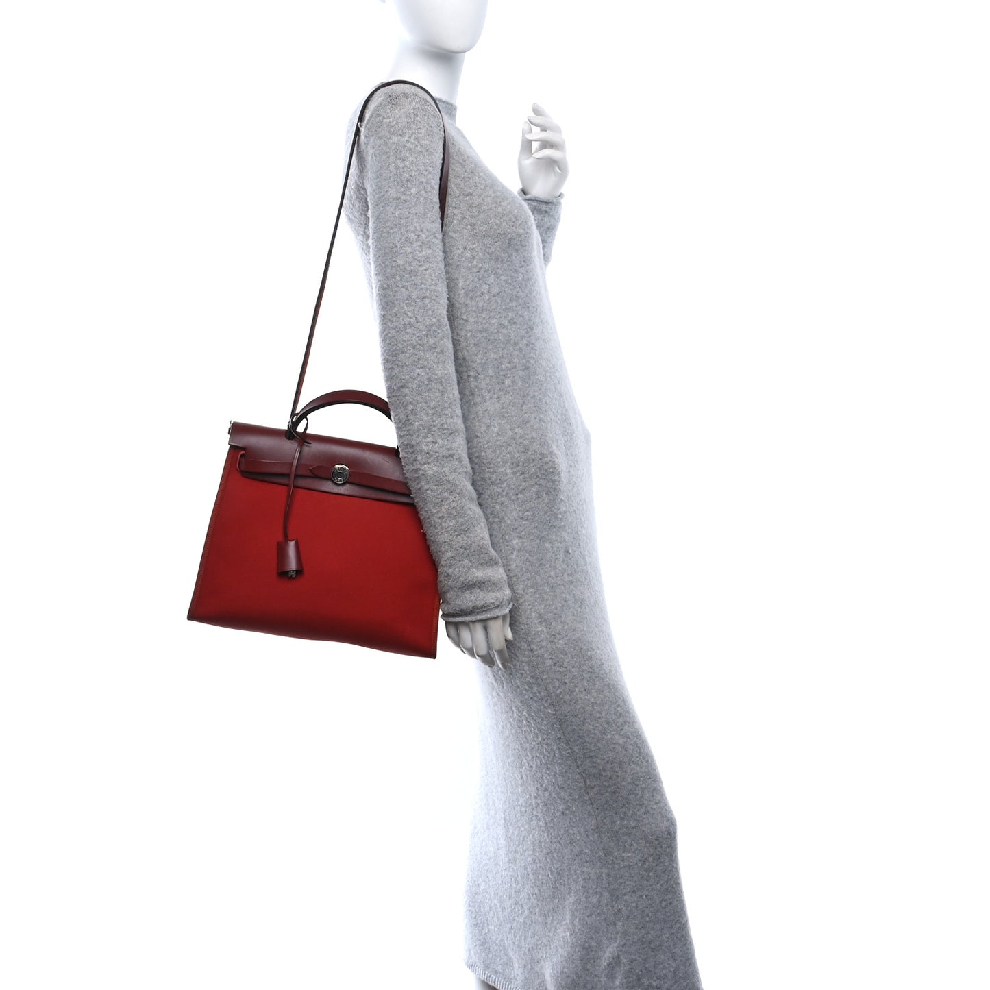 Vache Hunter Toile Herbag Zip 31 PM Rouge H Brique