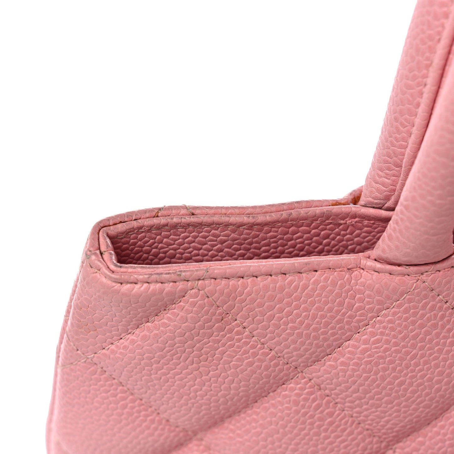 Caviar Quilted Medallion Tote Light Pink