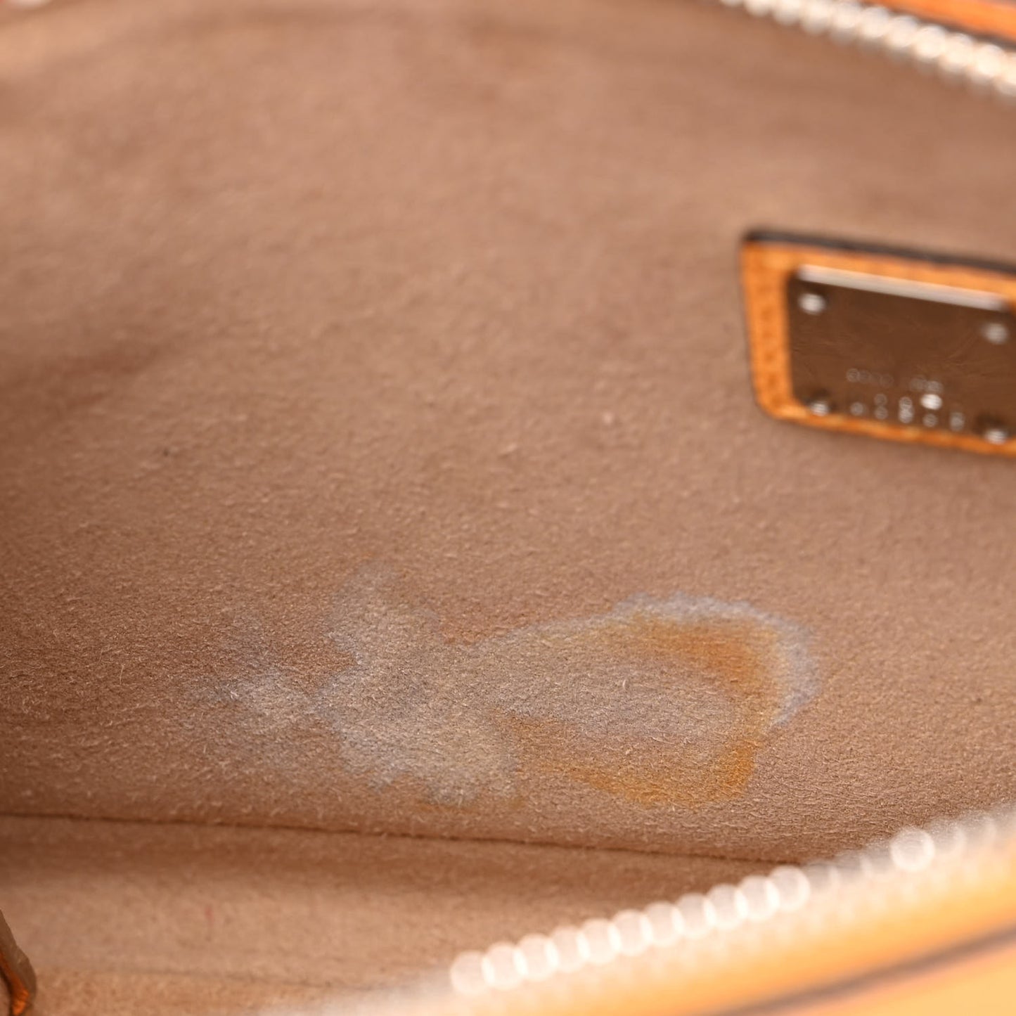 Grained Calfskin Milla Double Crossbody Bag Golden Mango