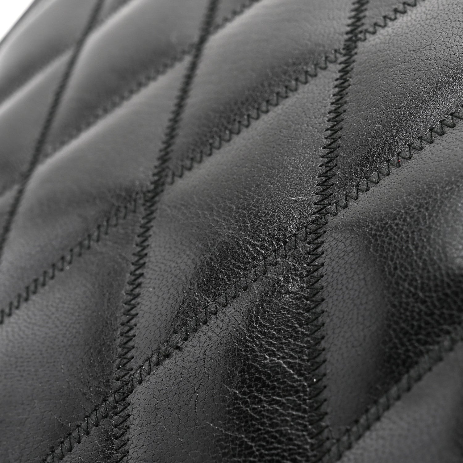 Givenchy Goatskin Diamond Quilted GV3 Medium Pouch Black 11 of 12