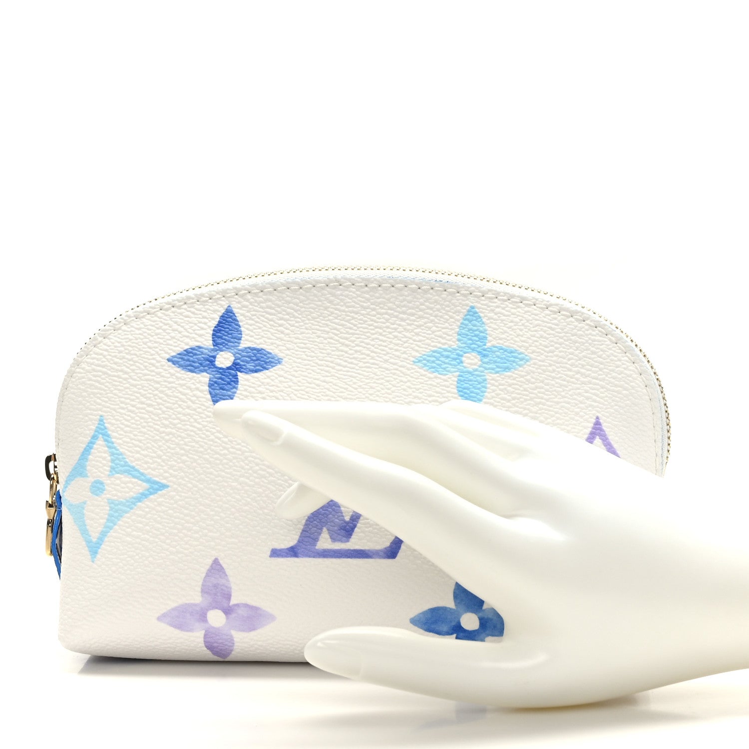 Louis Vuitton Monogram Giant By The Pool Cosmetic Pouch PM Blue 2 of 8