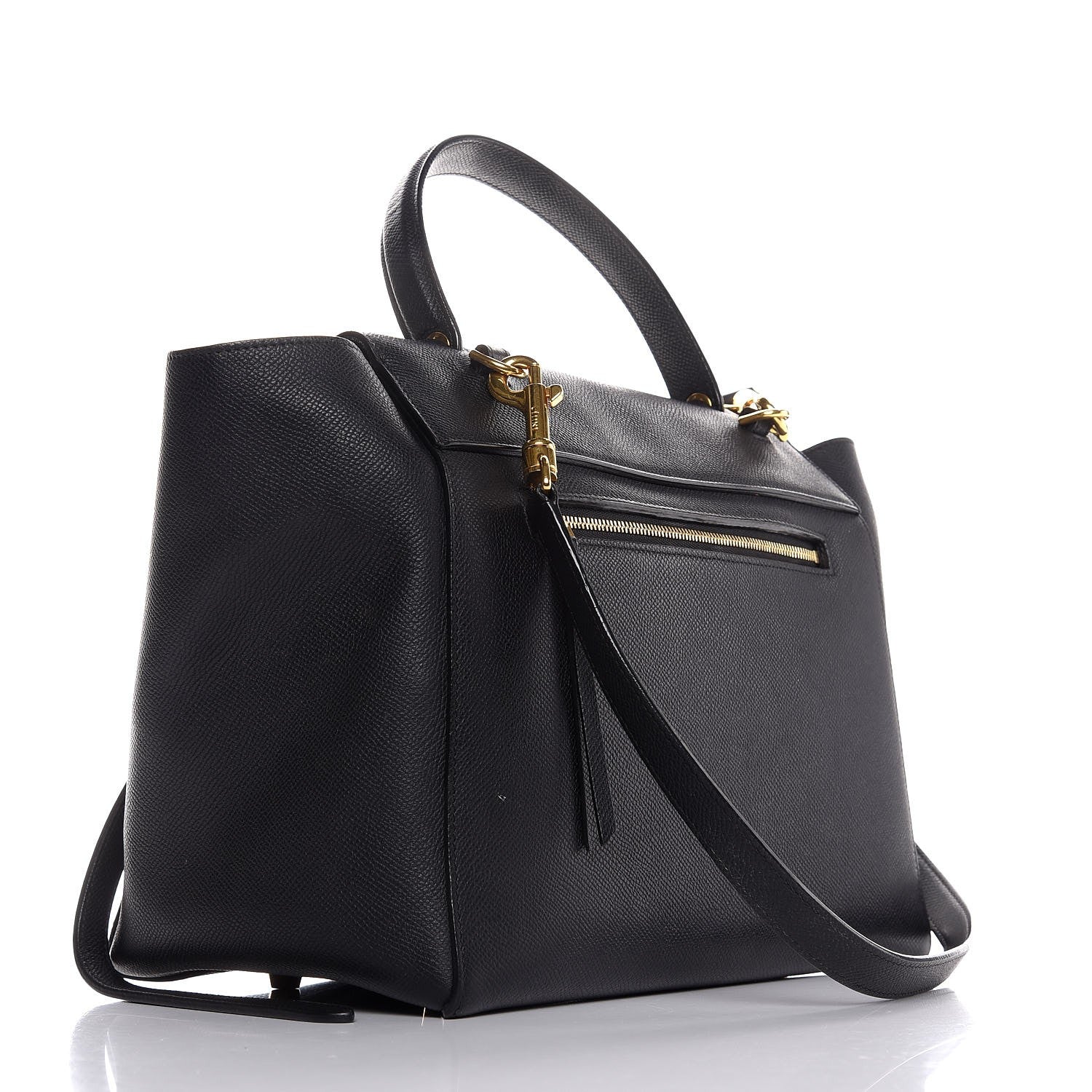 Celine Grained Calfskin Mini Belt Bag Black 3 of 11