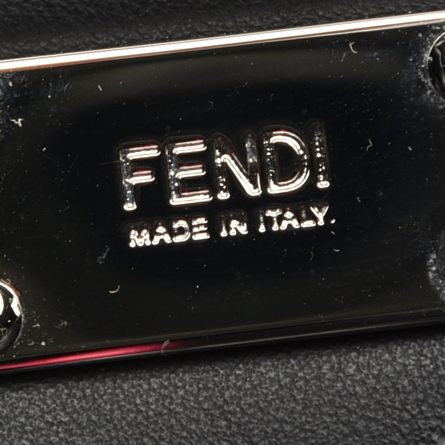 Fendi Recycled Nylon Vitello Grace Light Pequin Logo Medium Peekaboo Iconic Satchel Black Sunflower 6 of 8