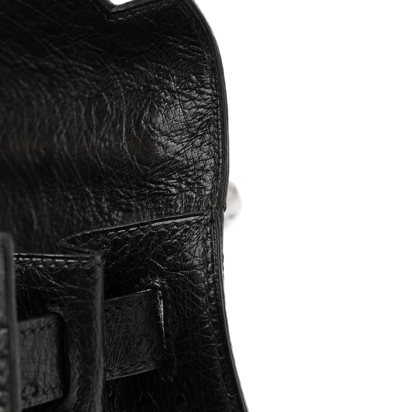 Ostrich Kelly Sellier 28 Black