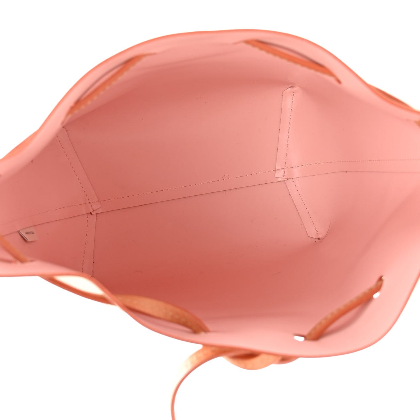 Vegetable Tanned Calfskin Mini Bucket Bag Camello Rosa