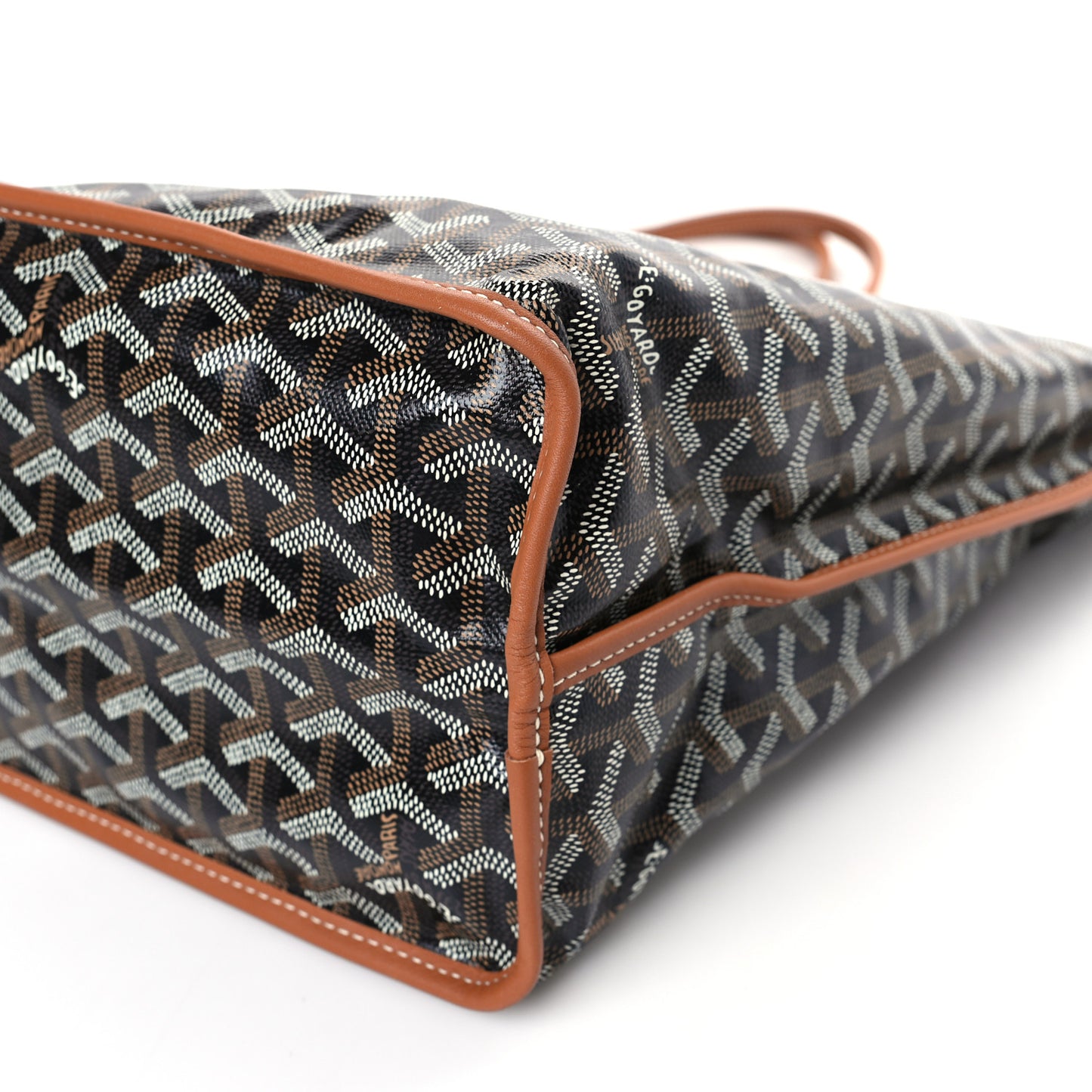 Goyardine Reversible Anjou PM Black Gold