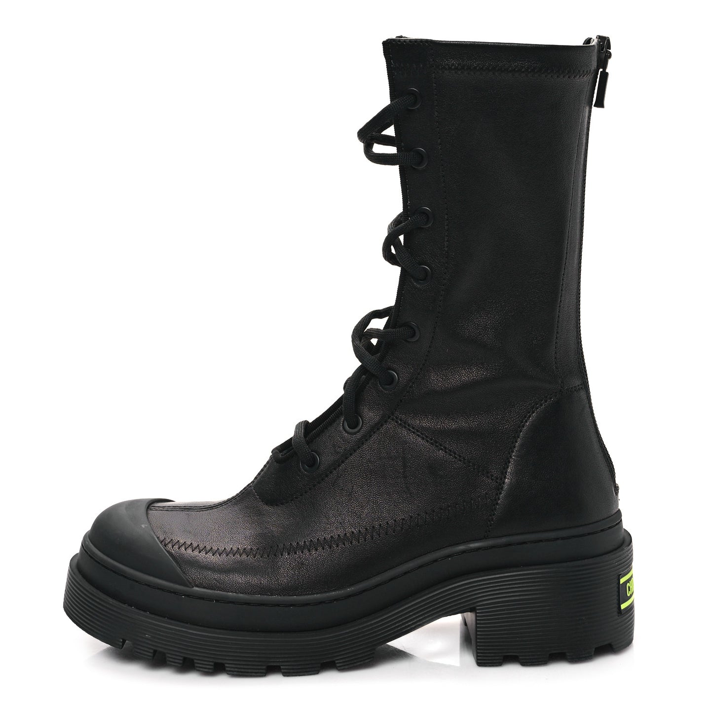 Nappa Stretch Dior Arcade Boots 37.5 Black