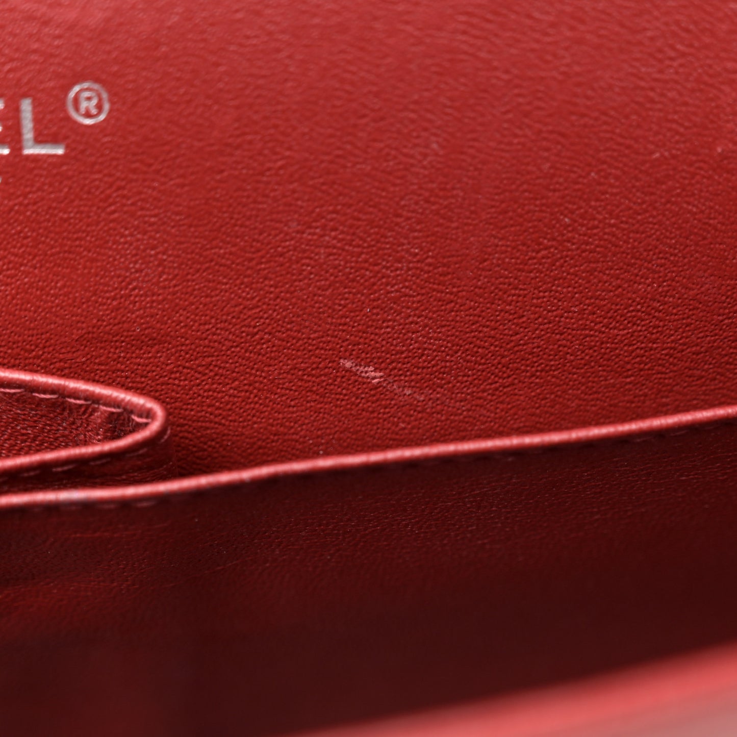 Caviar Quilted Jumbo Double Flap Dark Red