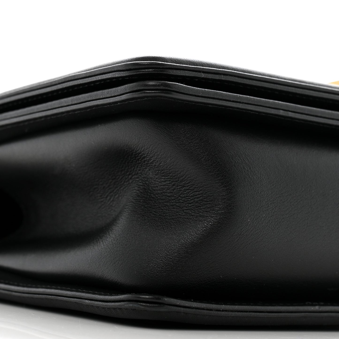 Calfskin Medium Boy Logo Top Handle Flap Black