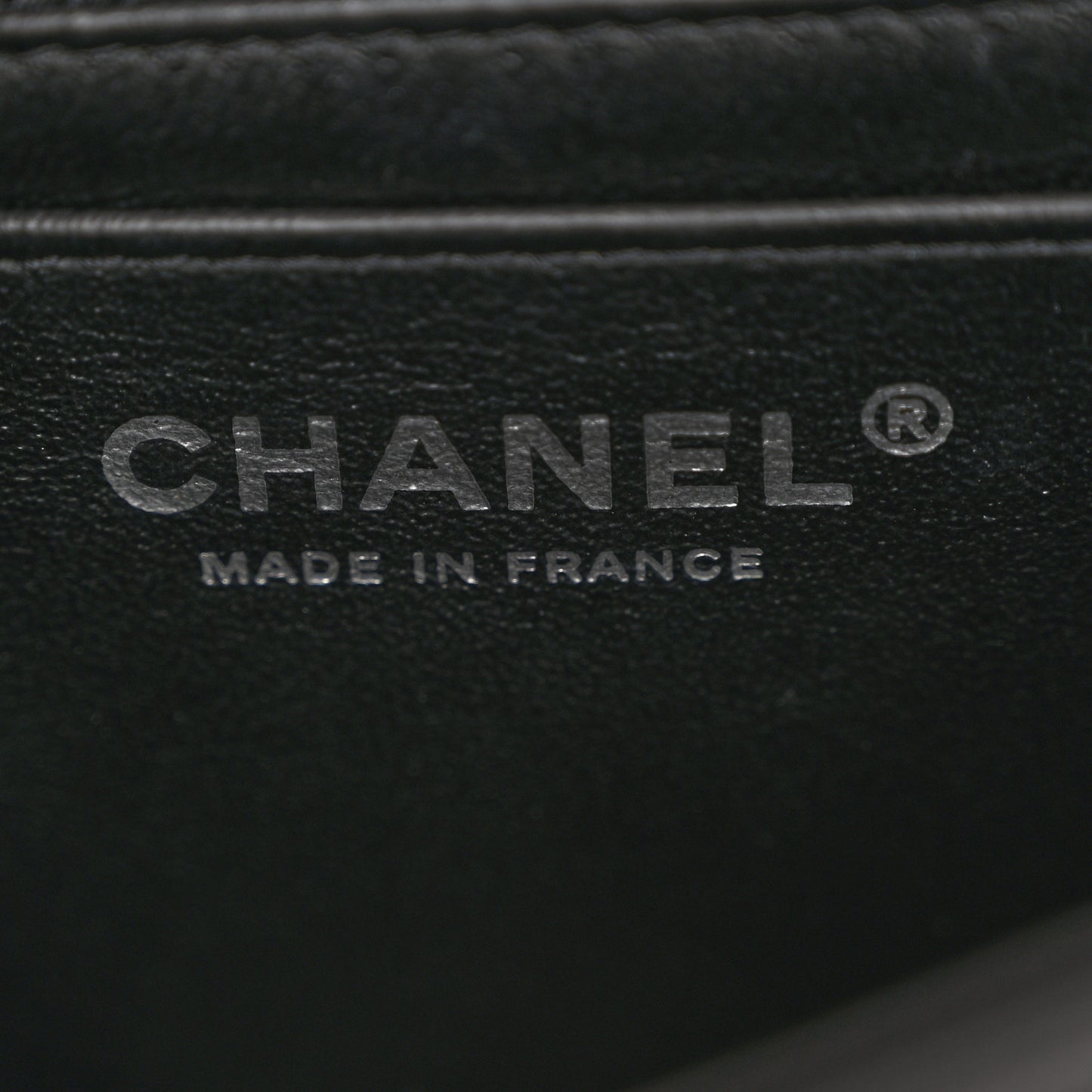 Lambskin Chevron Quilted Mini Rectangular Flap So Black