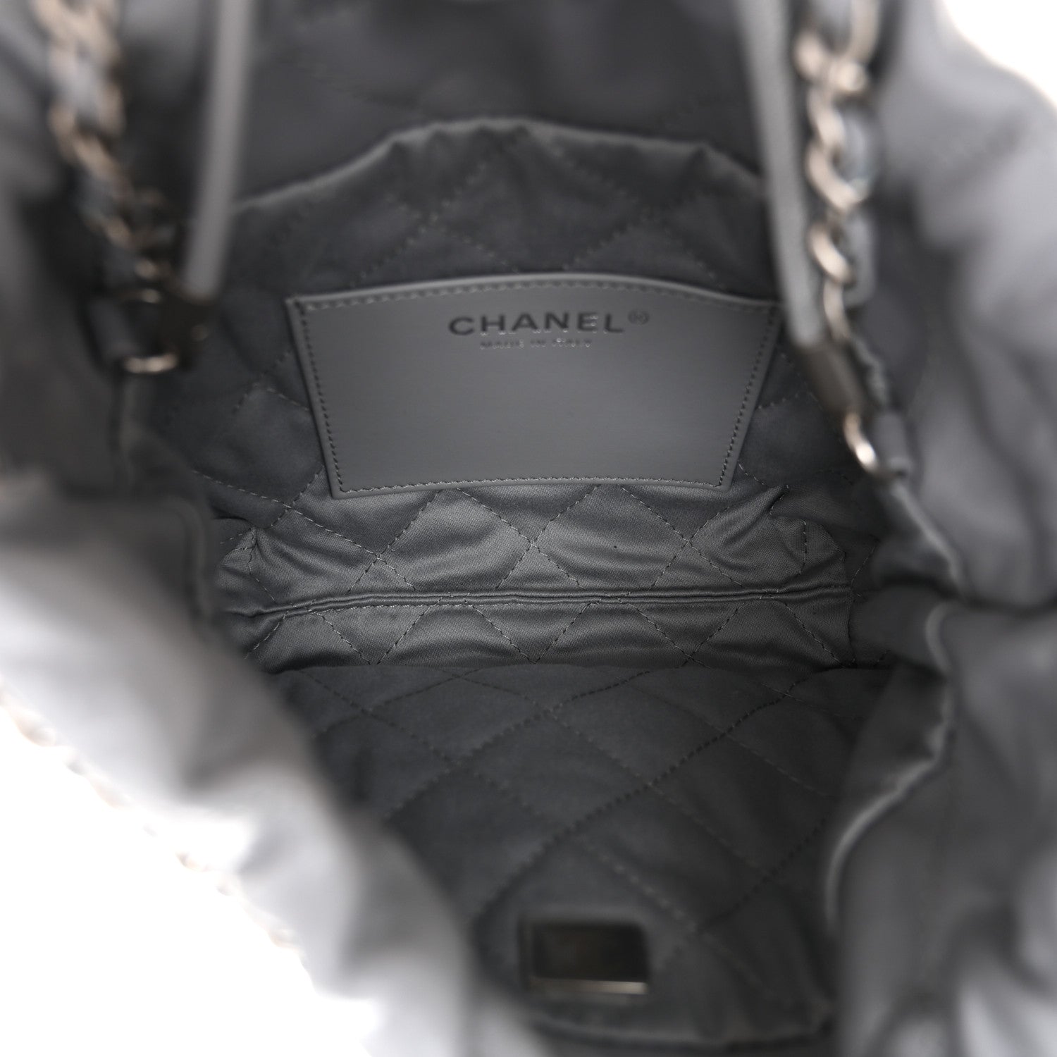 Chanel Shiny Calfskin Quilted Mini Chanel 22 Grey 5 of 10