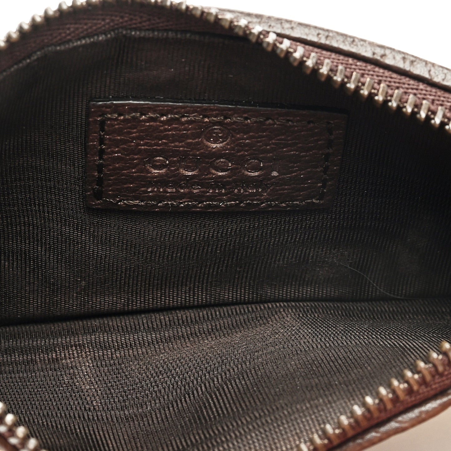 GG Supreme Monogram Web Ophidia Coin Case Brown