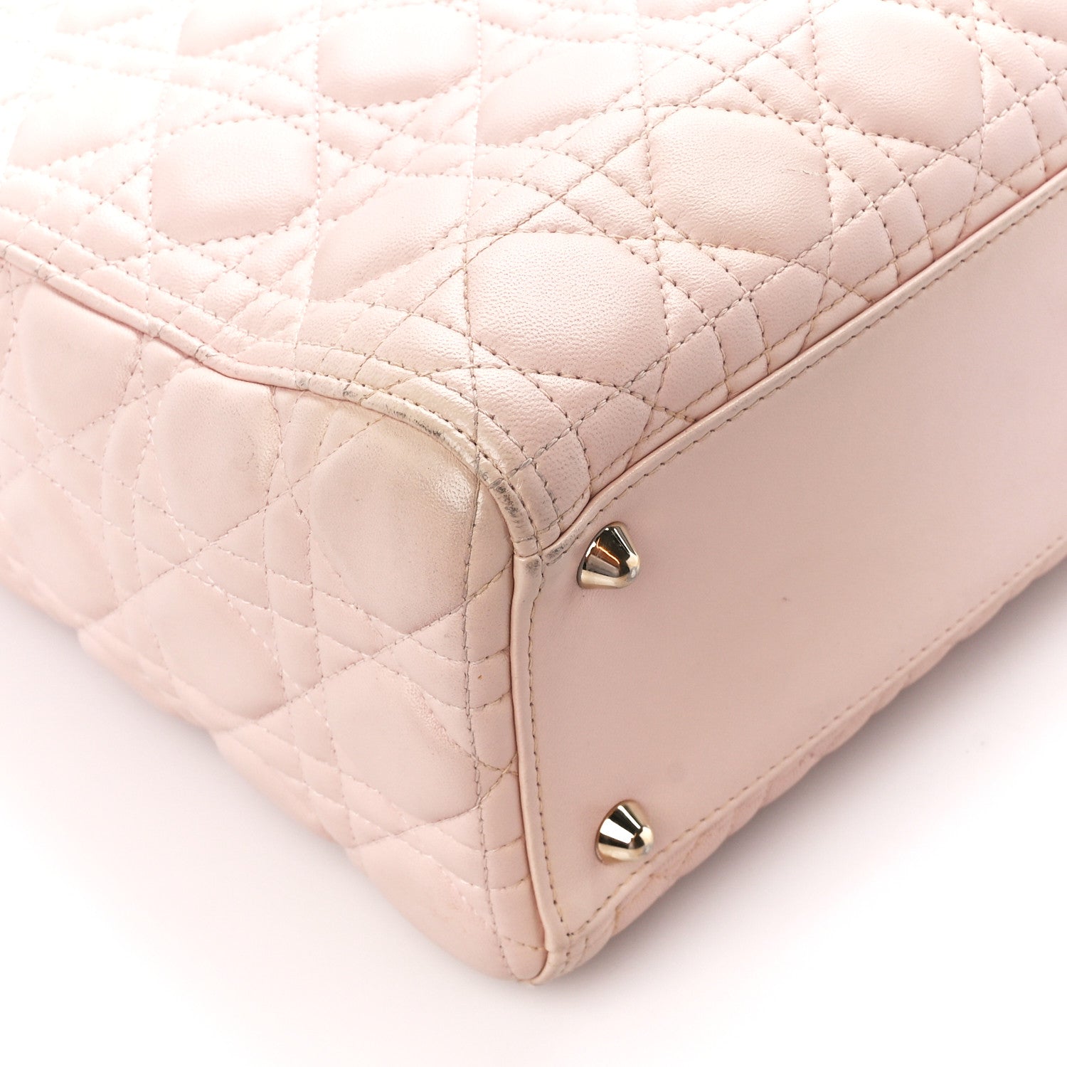 Christian Dior Lambskin Cannage Large Lady Dior Light Pink 10 of 12