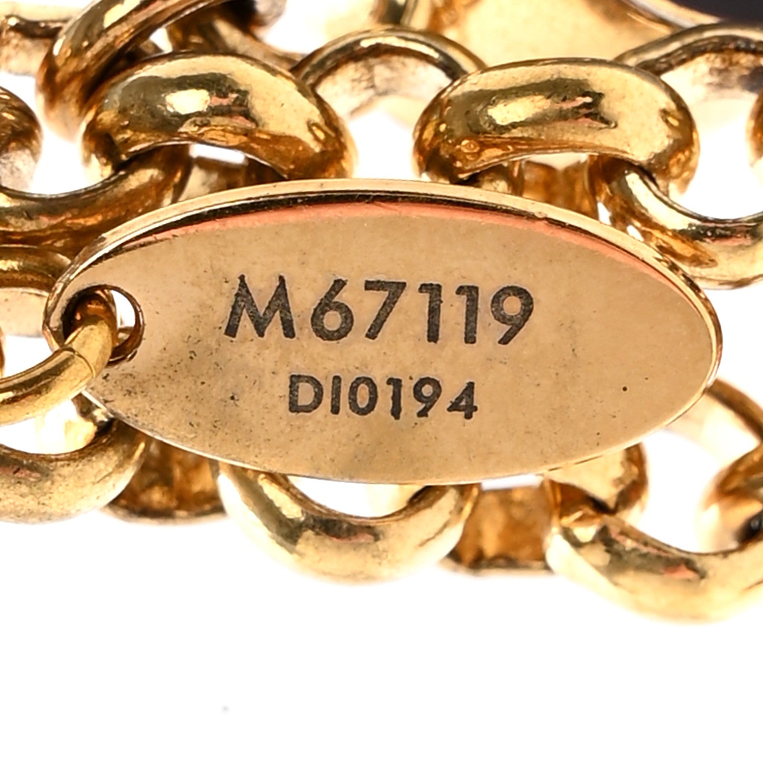 Louis Vuitton Metal Enamel Fleur De Monogram Bag Charm Dore 3 of 8