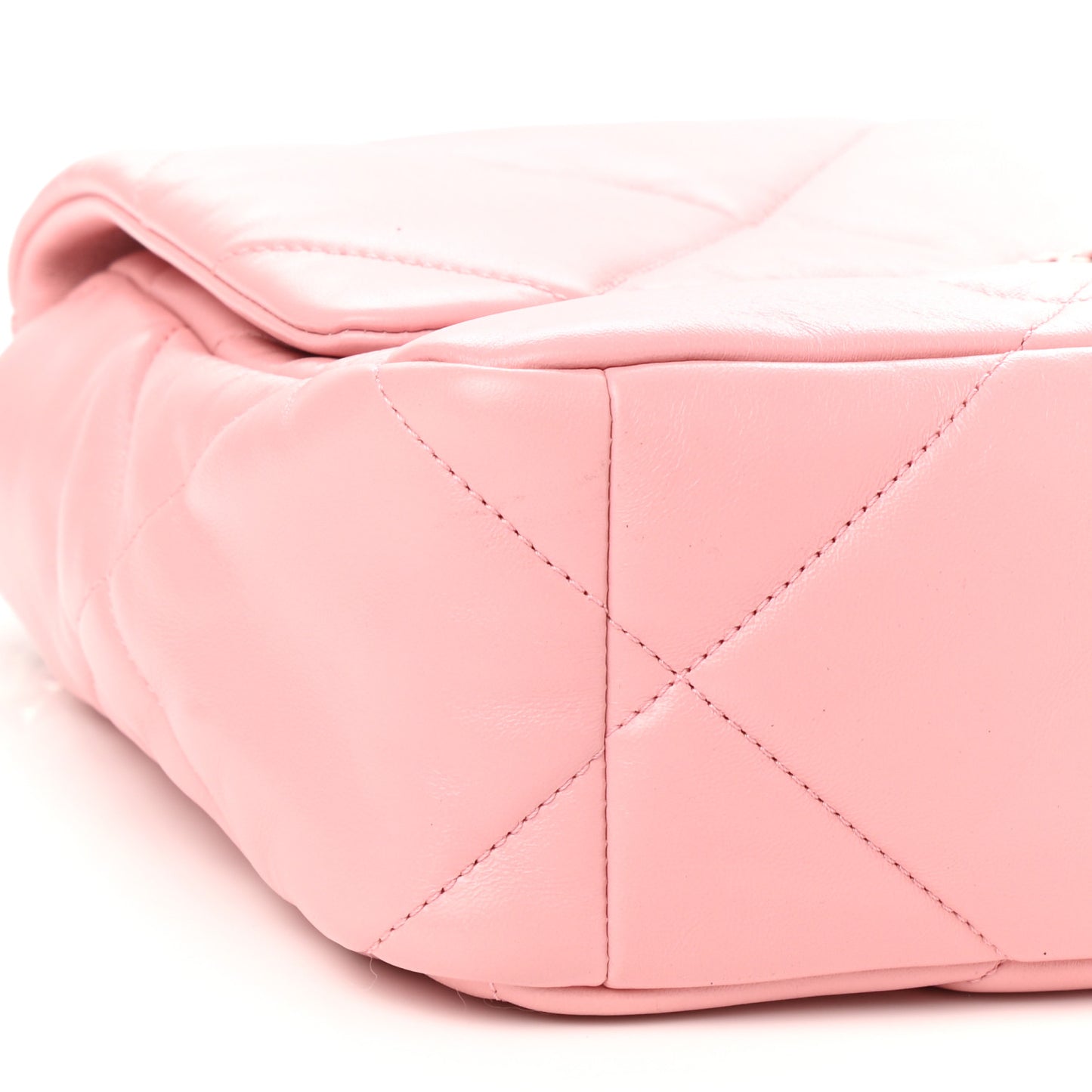 Lambskin Quilted Large Chanel 19 Flap Light Pink