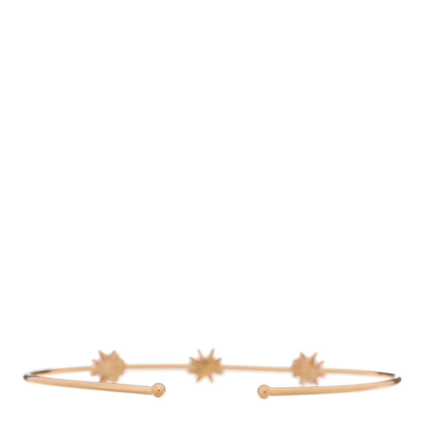 18K Rose Gold Diamond Starburst Cuff Bracelet