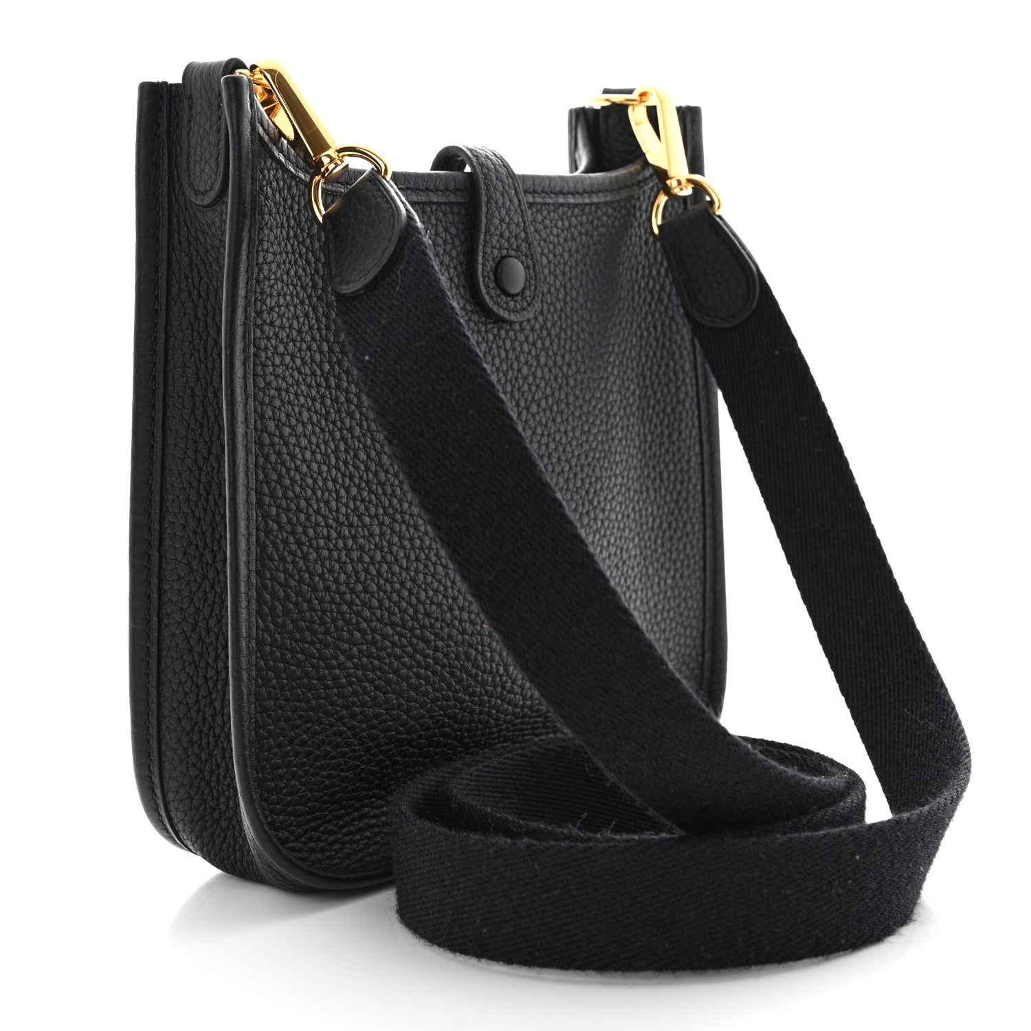 Hermes Taurillon Clemence Evelyne TPM Black 3 of 11