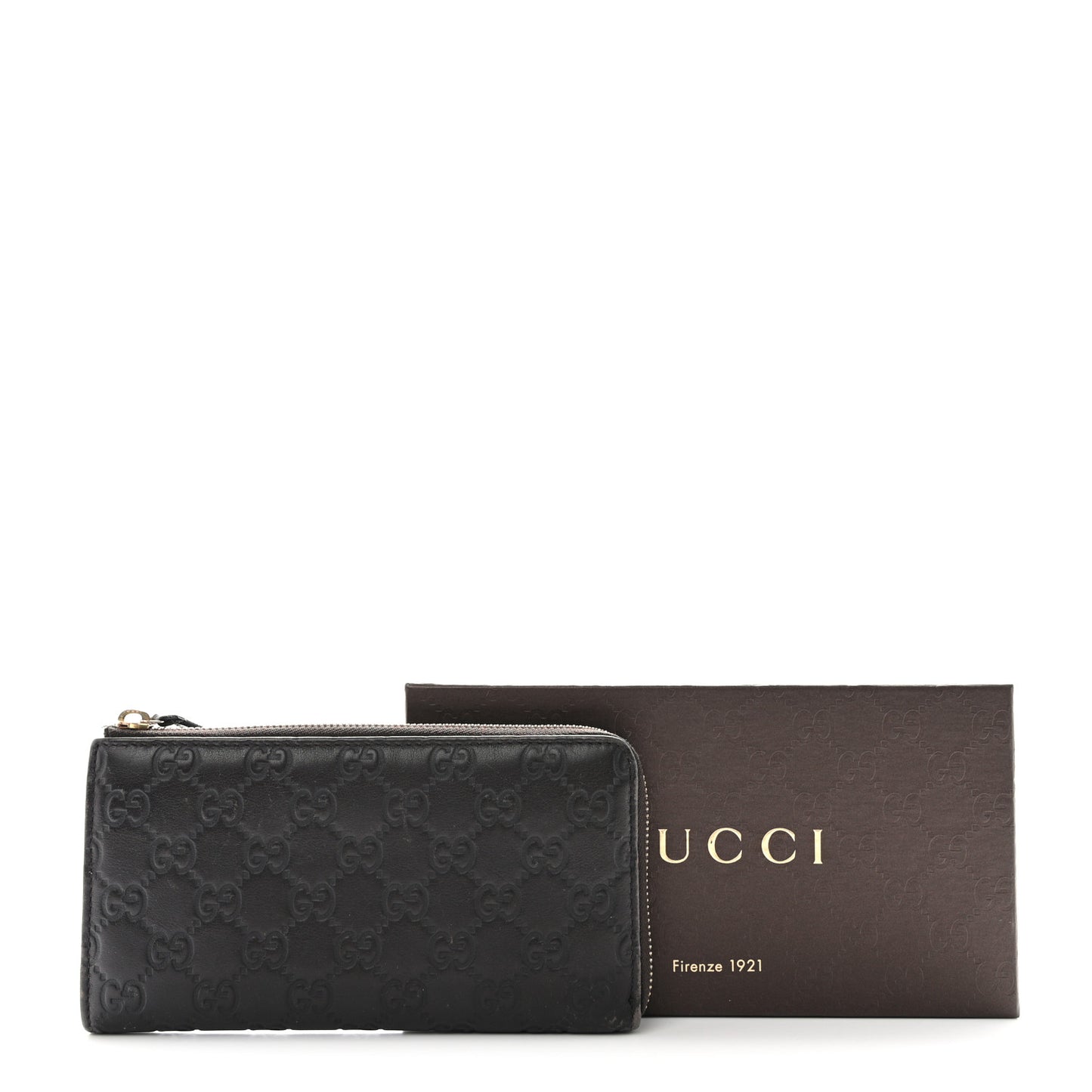 Guccissima Vitello Tender Donna Long Wallet Testa di Moro