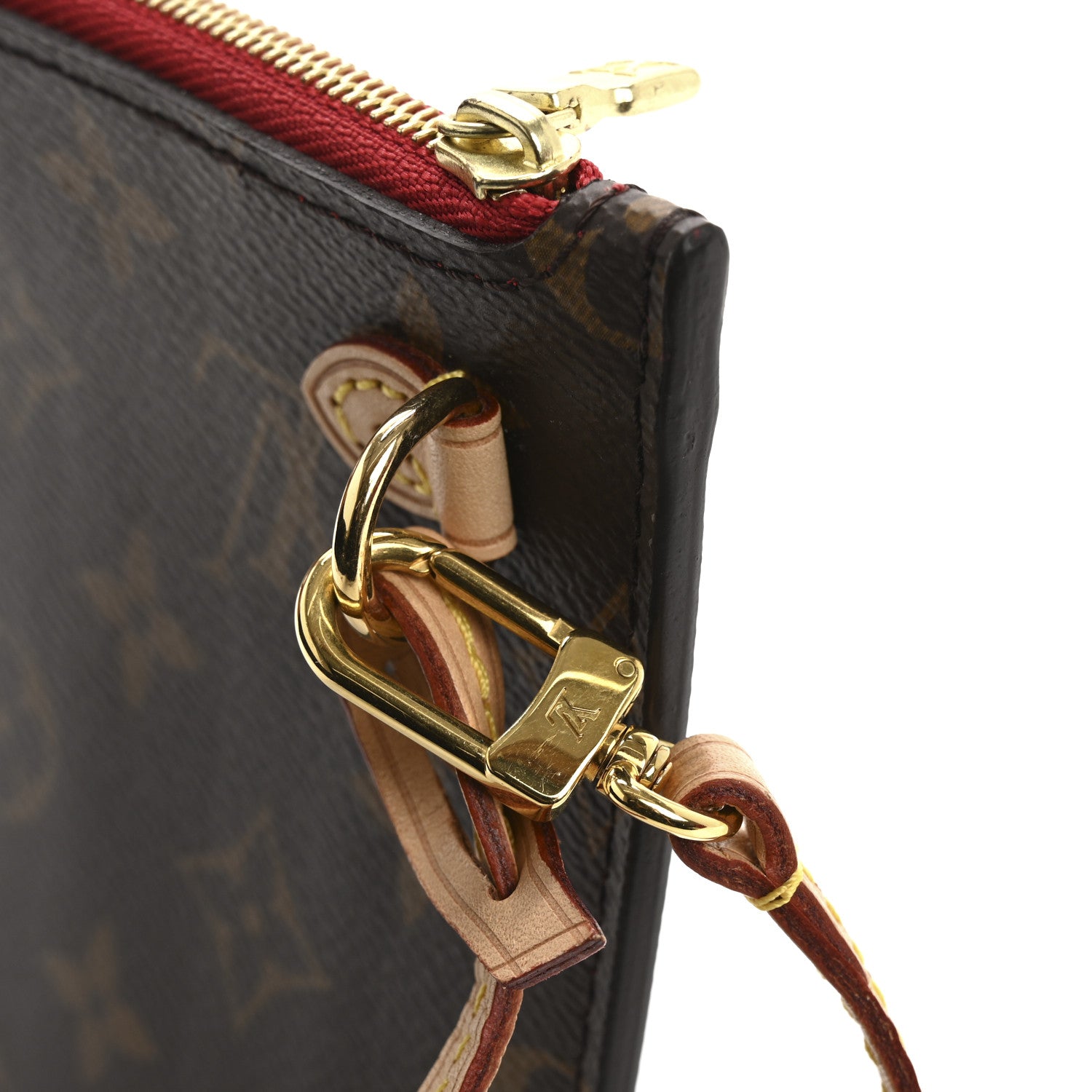 Louis Vuitton Monogram Neverfull MM GM Pochette Cherry 9 of 12