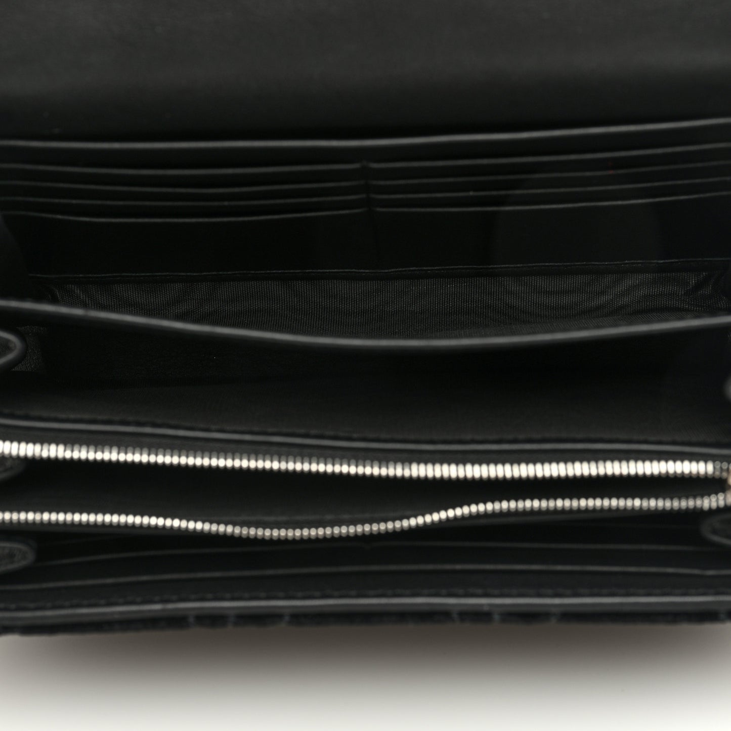 Velvet GG Monogram Mini Dionysus Chain Wallet Black