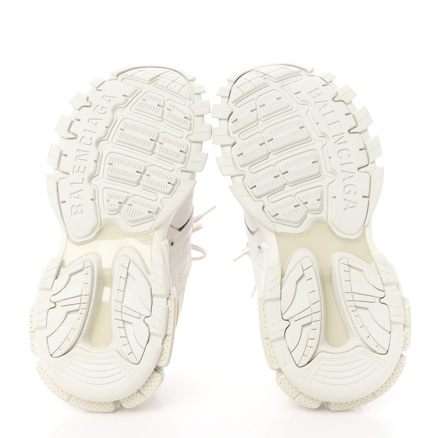 Rubber Mesh Fabric Monocolor Recycled Sole Womens Track Sneakers 38 White