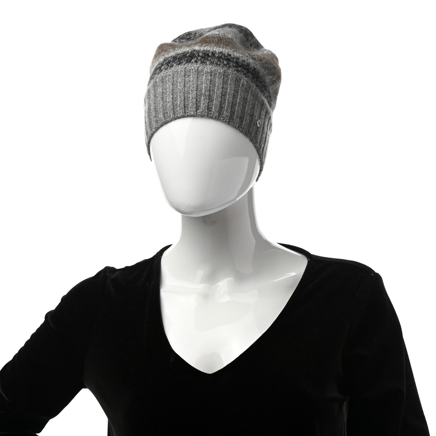 Wool Cashmere Mohair Diego Beanie Hat M Flanelle