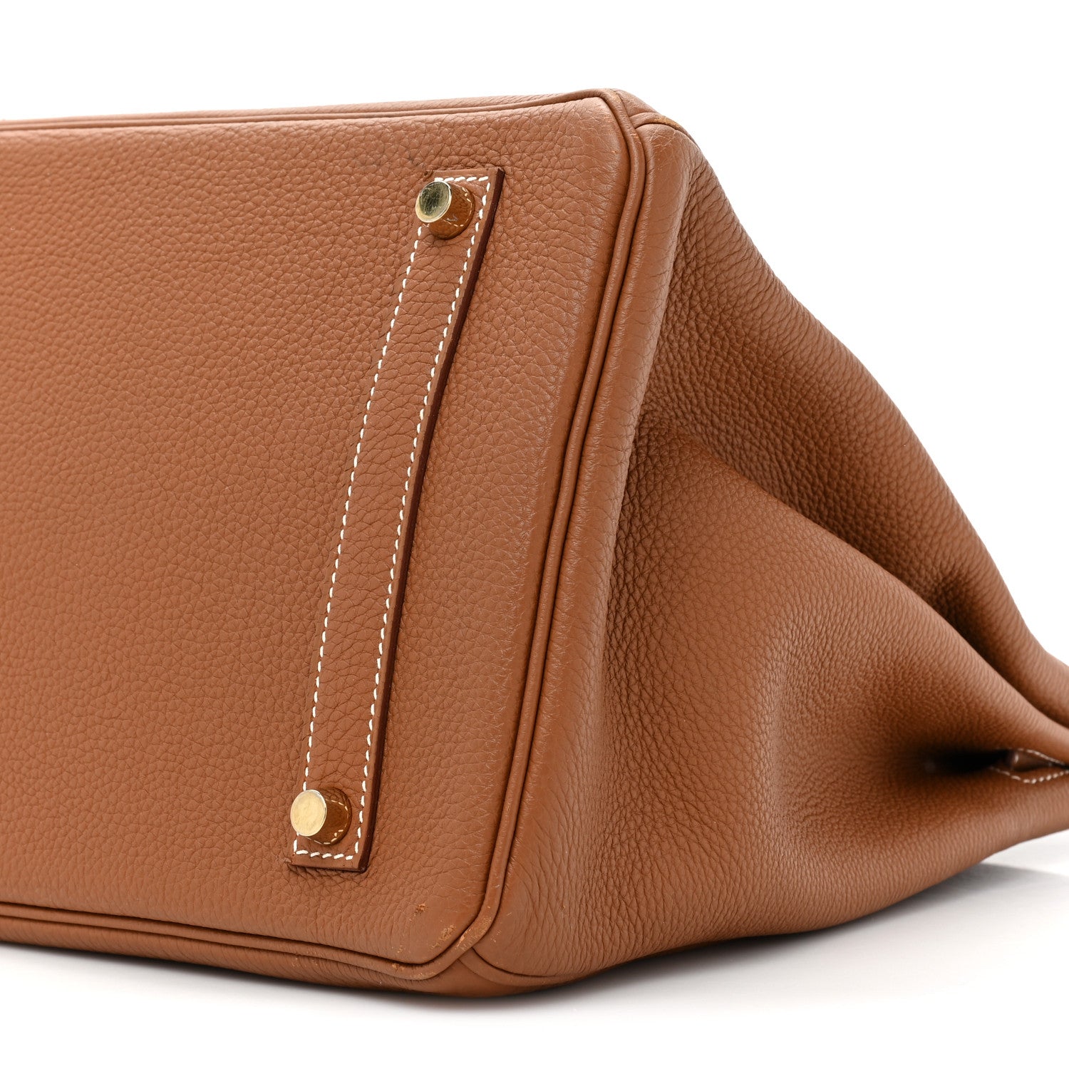 Hermes Togo Verso Birkin 35 Gold Geranium 7 of 13