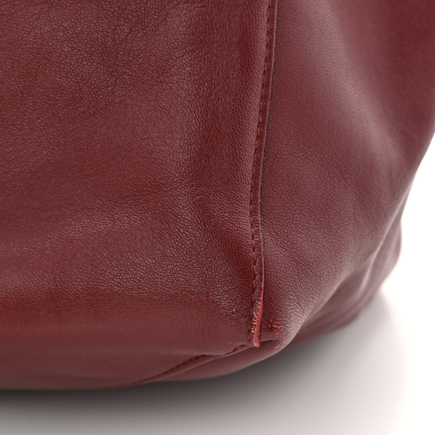 Lambskin Horizontal Bi-Color Cabas Pink Rust