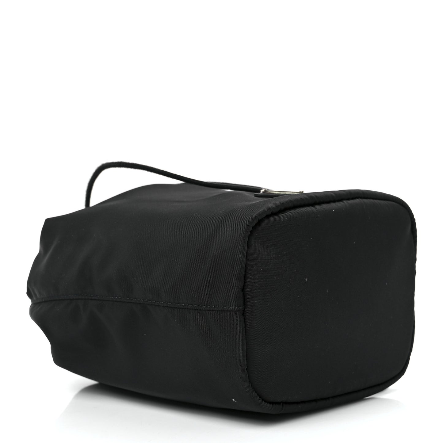 Re-Nylon Saffiano Bucket Wristlet Black