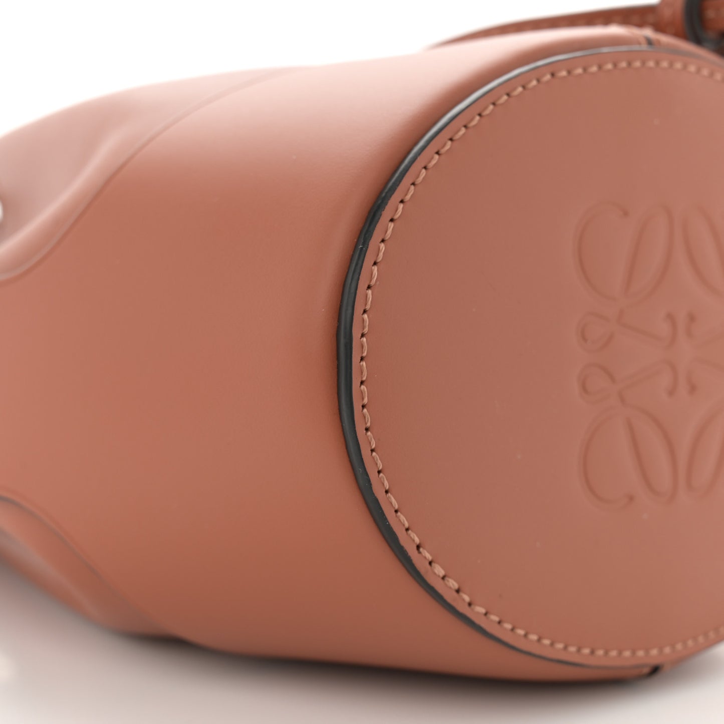 Calfskin Mini Balloon Bucket Bag Tan