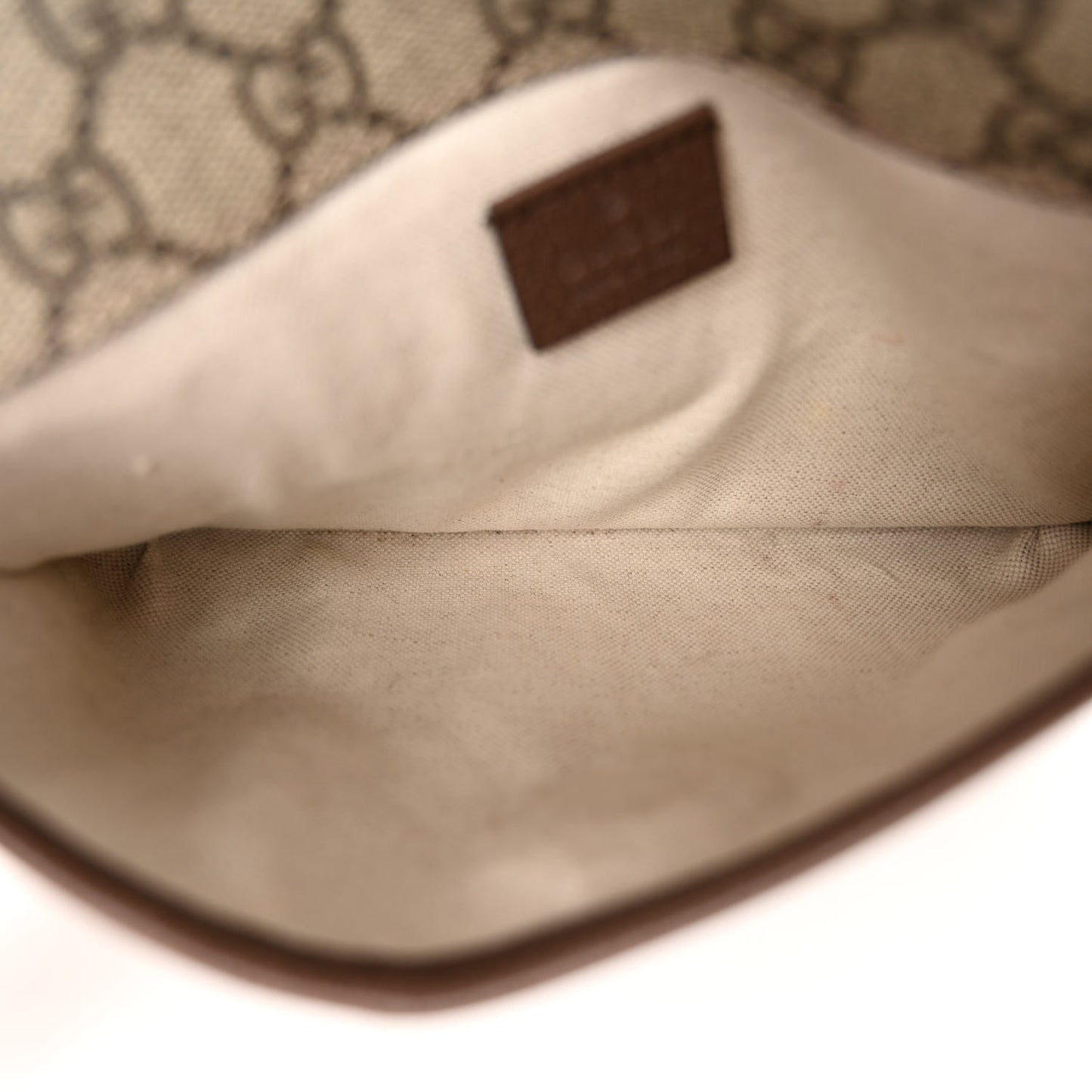 GG Supreme Monogram Neo Vintage Web Belt Bag Brown