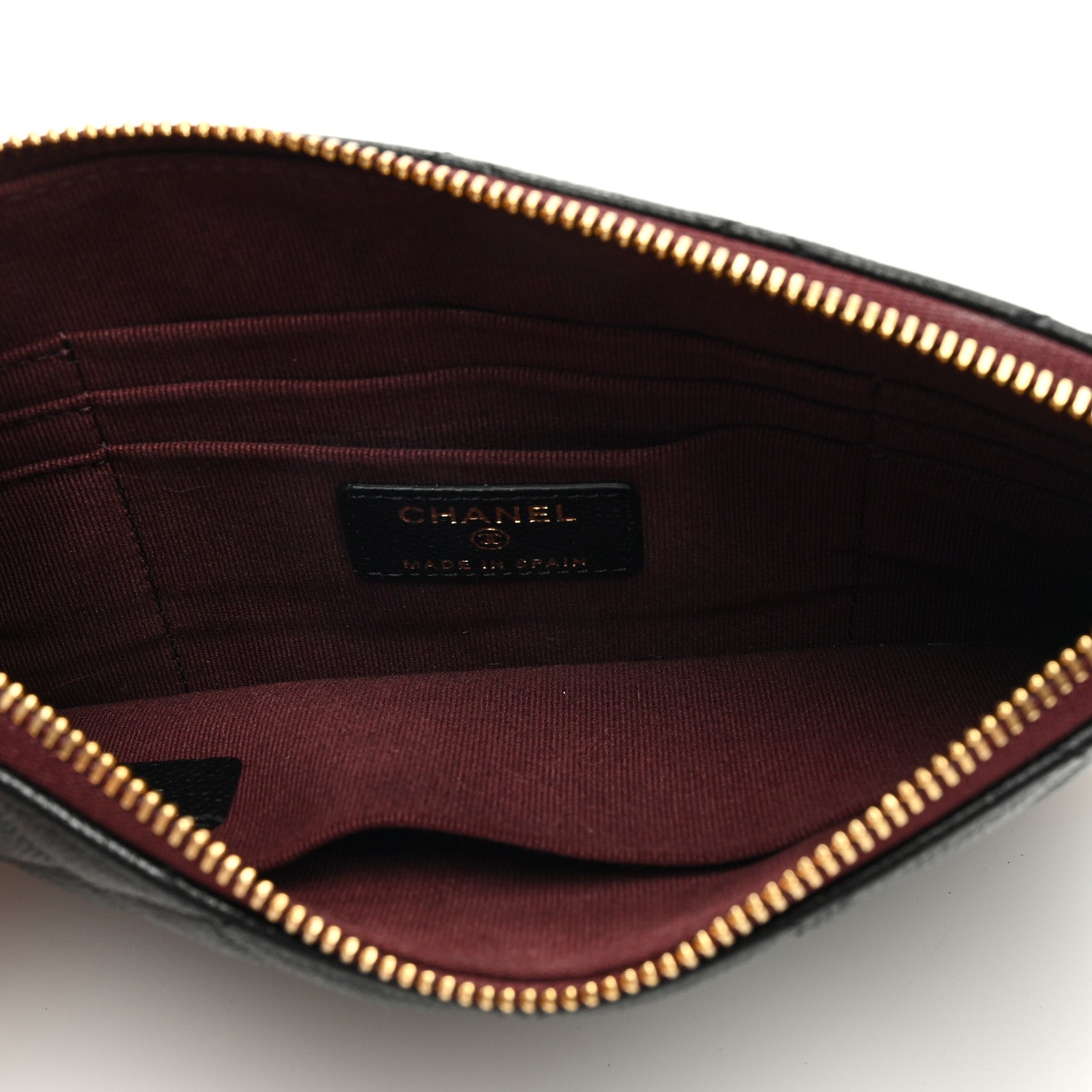 Chanel Caviar Quilted Cosmetic Case Black 5 of 7