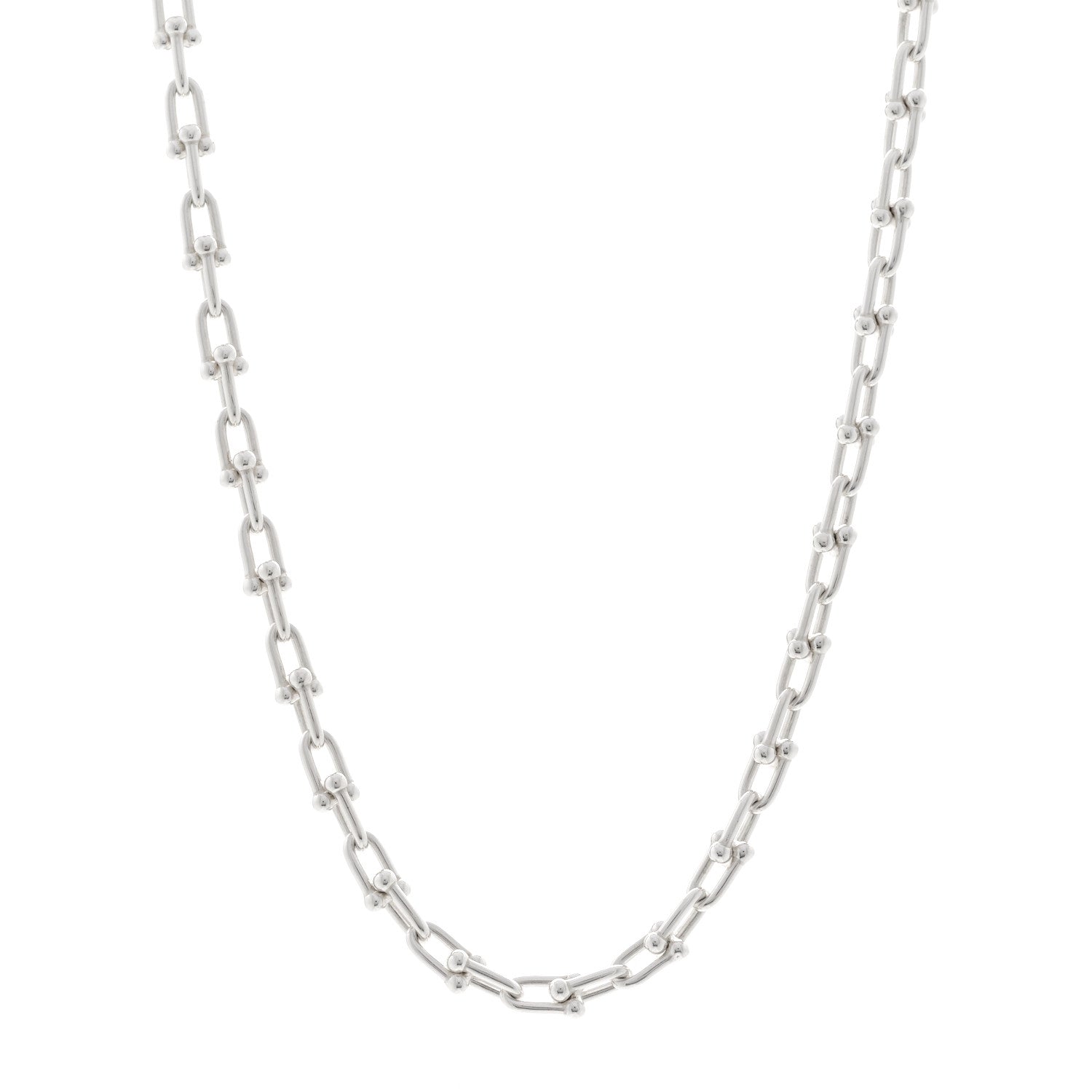 Tiffany Sterling Silver Small HardWear Link Necklace 1691676