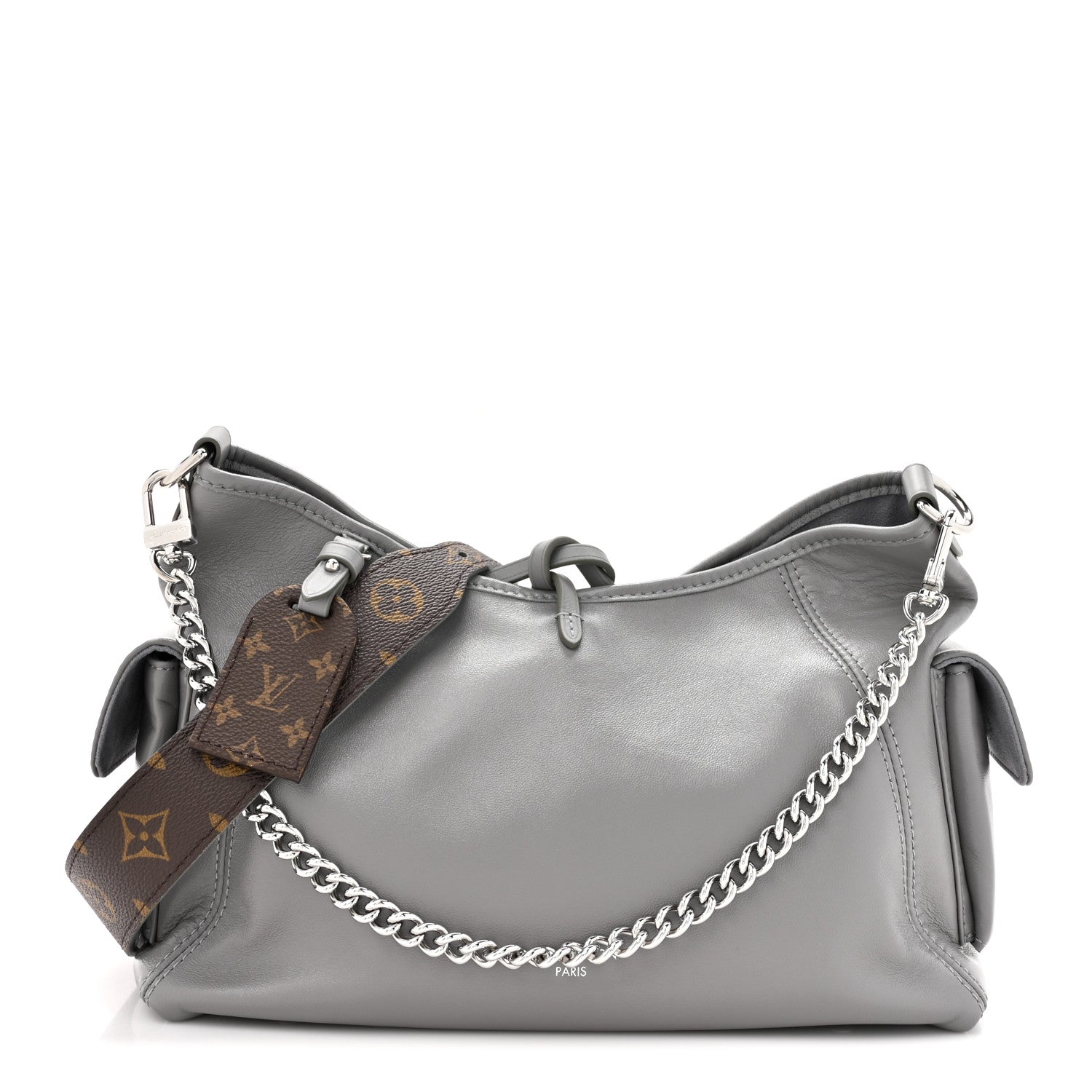 Louis Vuitton Lambskin CarryAll Cargo Vibe PM Trianon Gray 1536216