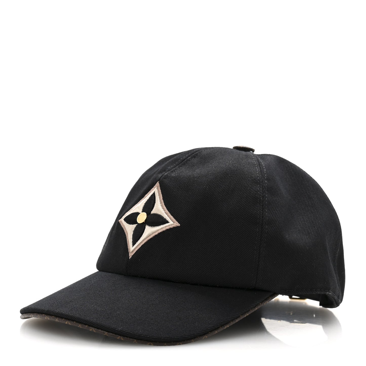 Monogram Cotton Jacquard Embroidered LV Day L Cap Black