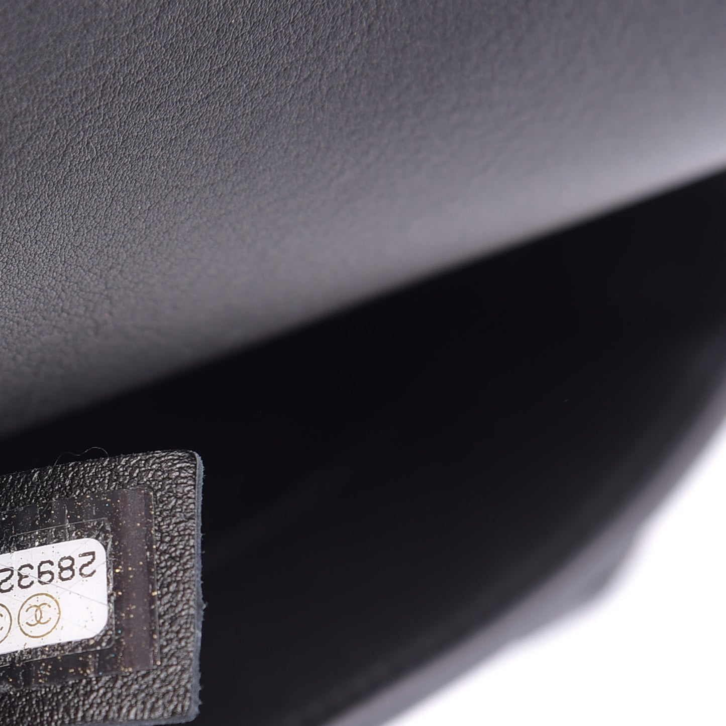 Calfskin Quilted Top Handle Flap Black