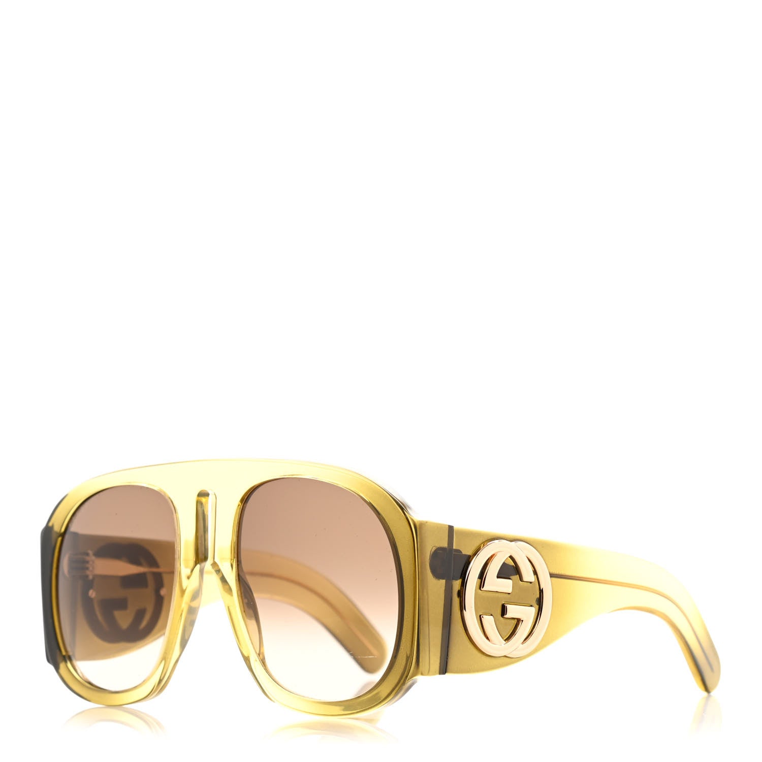 Authentic Gucci oversized aviator sunglasses in excellent condition. Gucci GG0307S Oversized Aviator Women main image 3