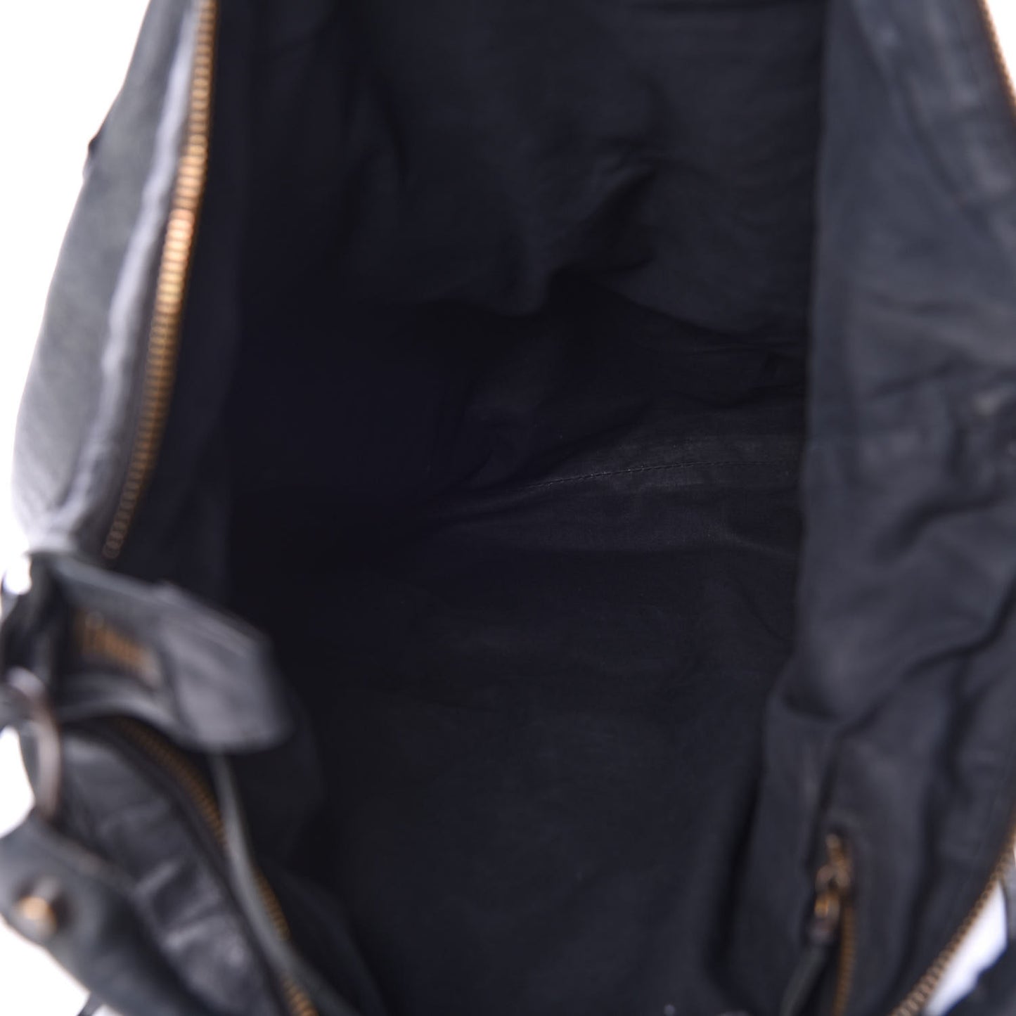 Agneau Classic Hardware Day Hobo Black