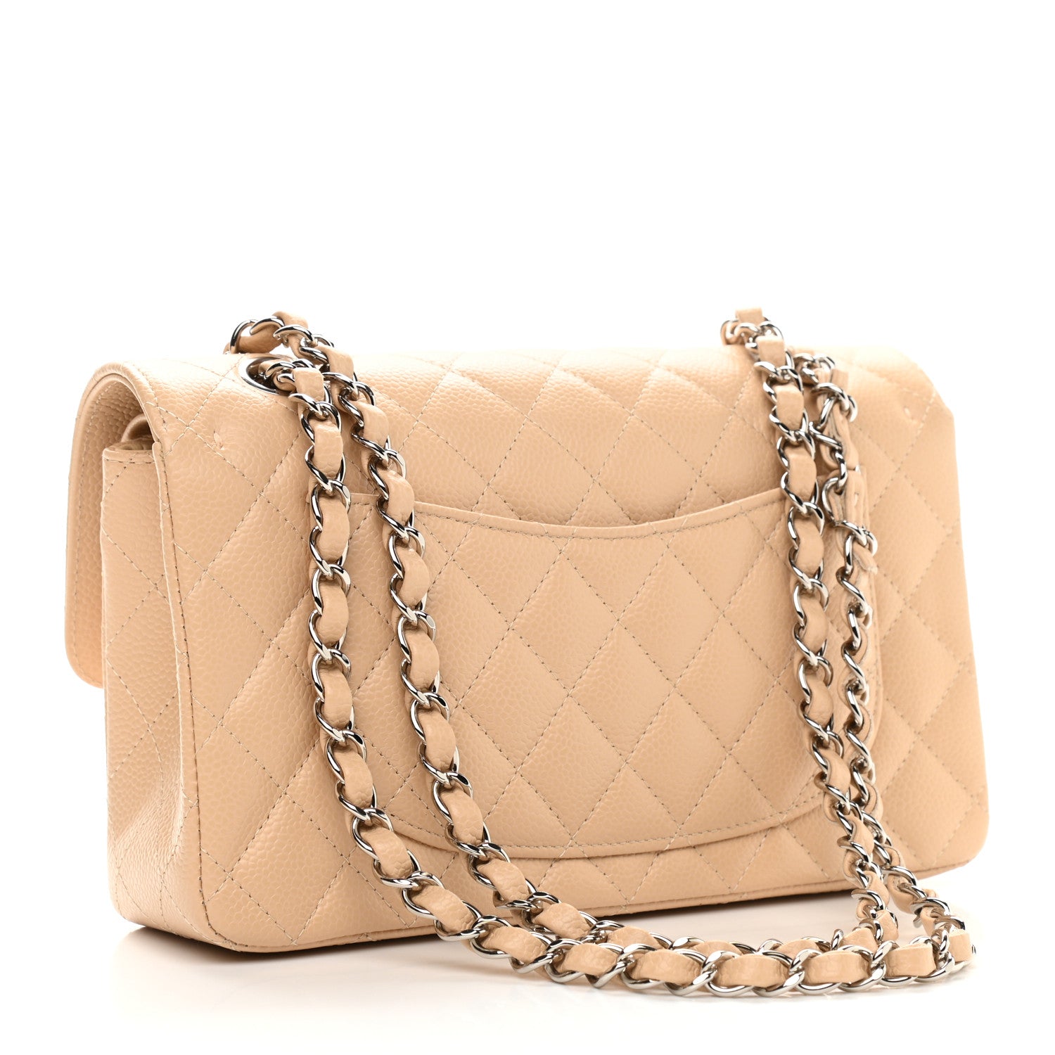 Chanel Caviar Quilted Small Double Flap Beige 3 of 9