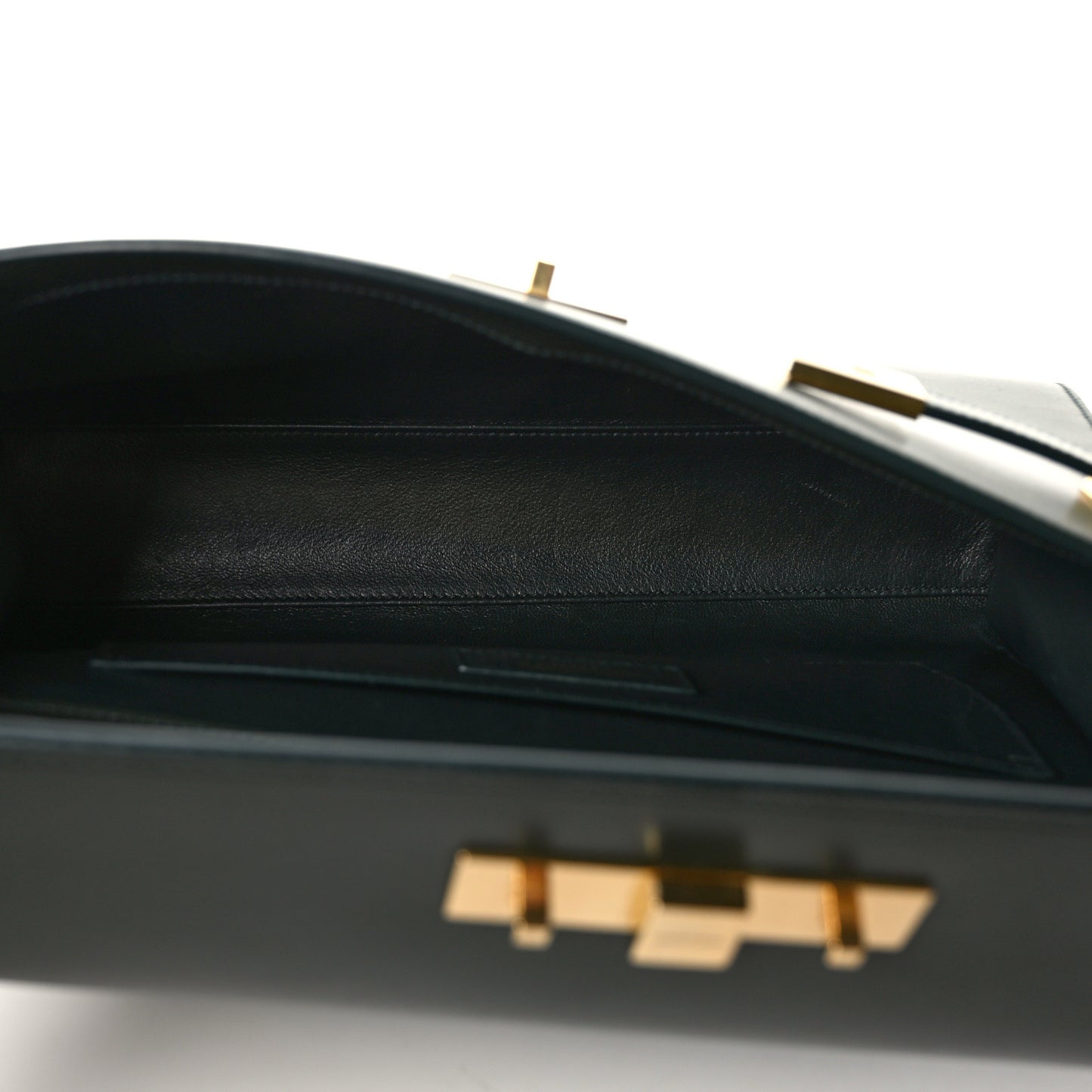 Smooth Calfskin Manhattan Shoulder Bag Dark Green
